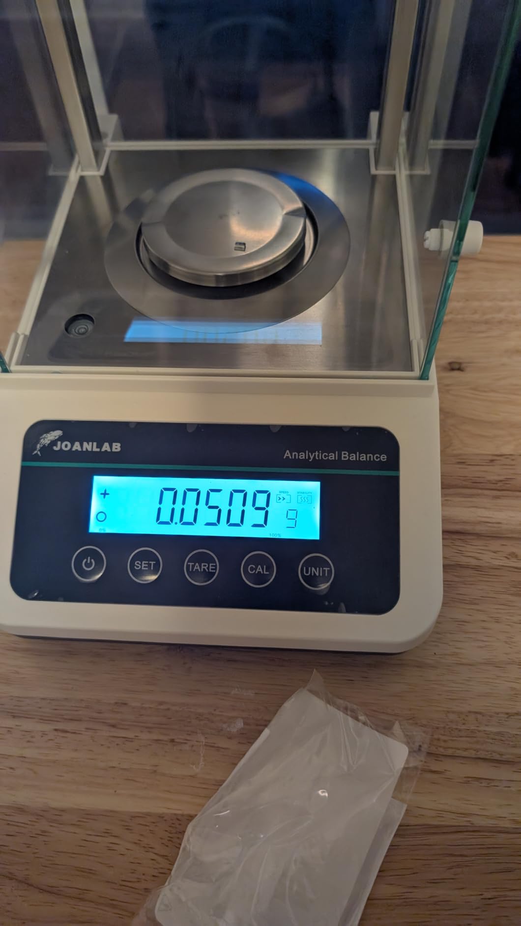 JOANLAB 0.1mg x220g Digital Analytical Balance Auto-Internal Calibration Lab Precision Balance Scale with RS232 Serial Port customer photo 2