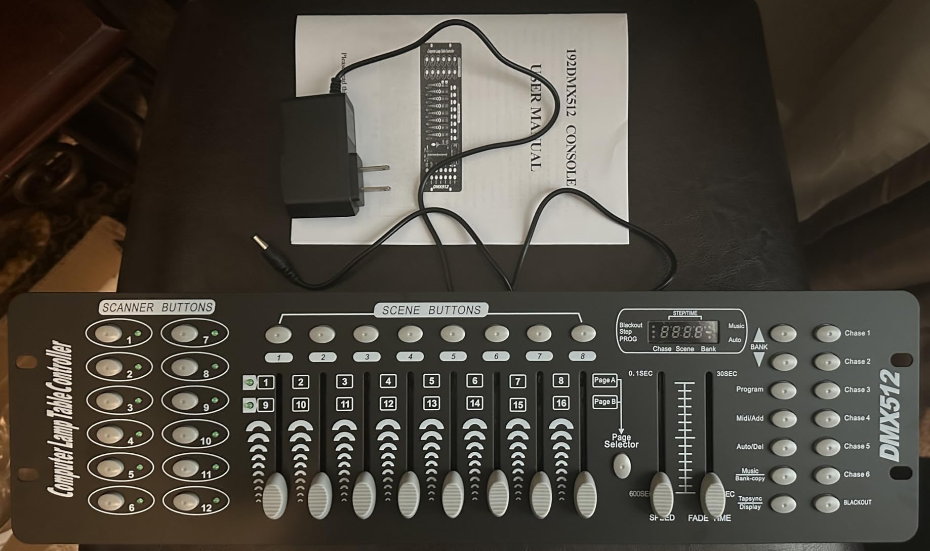 192 DMX Controller Use for Editing Program of Stage Lighting, DMX 512 DJ Controller Stage Light Controller Panel DMX Console for Party Music Show Christmas and Halloween customer photo 1