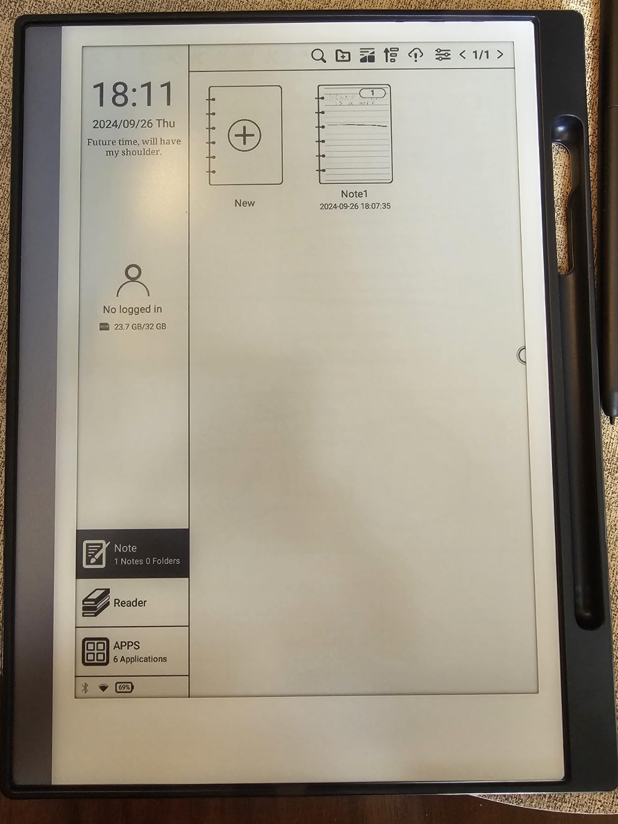 Android E-Ink ePaper Tablet, Paperwhite eBook Reader Digital Notebook for Note Taking, Drawing Paper White Graphics Notepad with Stylus and Case, Cloud Sync and Screen Casting - Model Mini 9.7