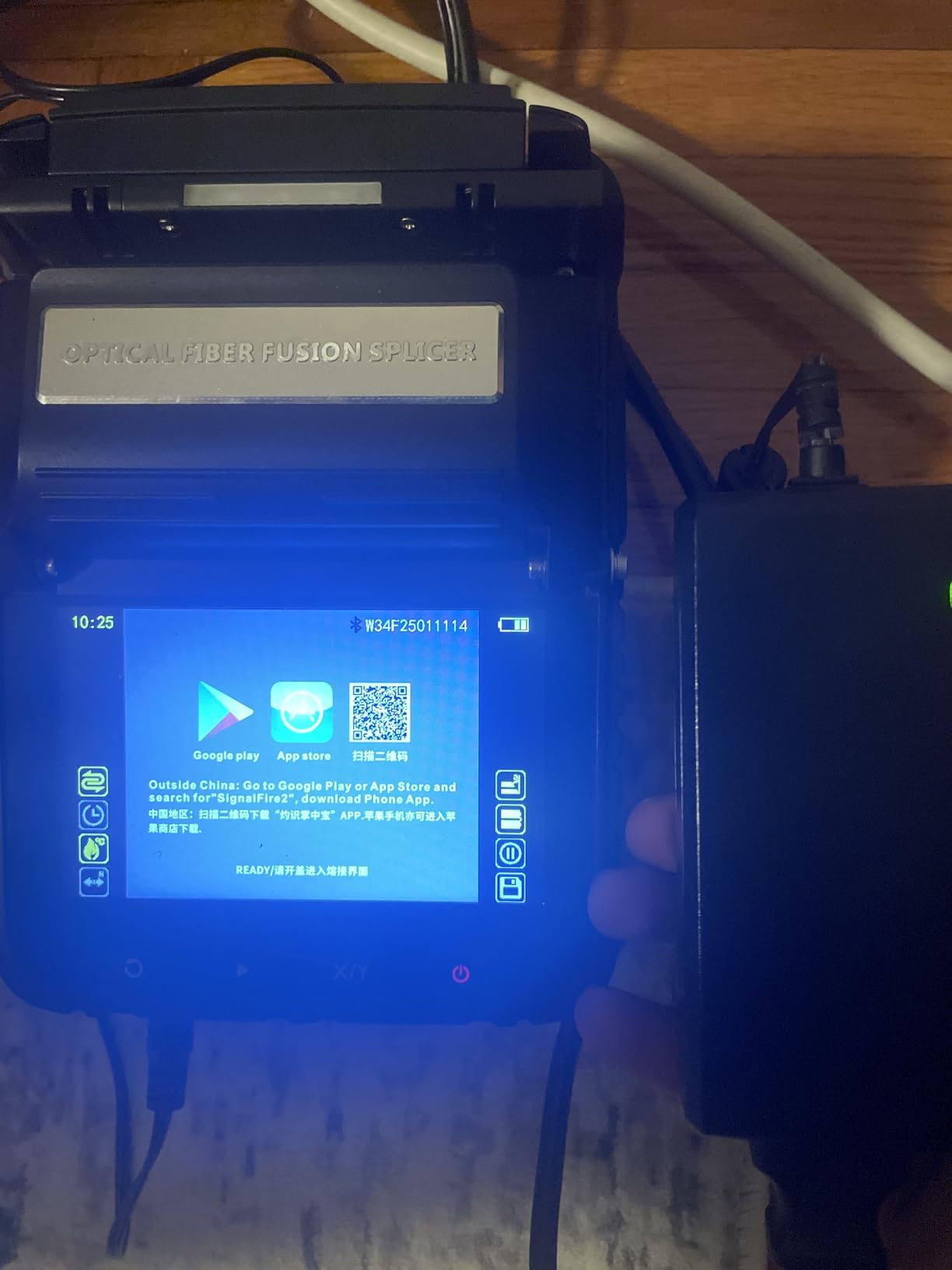 Ai-20 Fusion Splicer High-Precision One Step Cutter Integrated, Core Alignment Optical Fiber Fusion Splicer, Automatic FTTH Precision Optical Fiber Splicer W/Built-in VFL & OPM Function customer photo 1