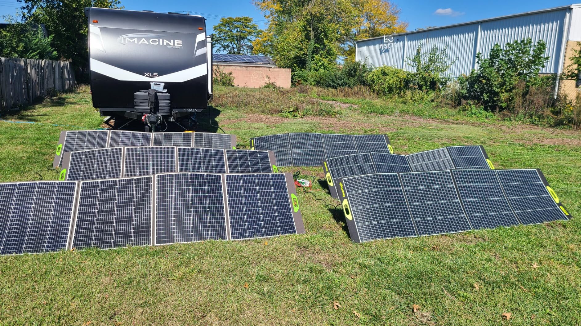 Greenmagic Portable 400 Watt Solar Panel, 39V 400W Foldable Panel Solar Charger Lightweight Durable Compatible with Most 40v Portable Solar Generator Power Station on The Market for RV Camping Home customer photo 2