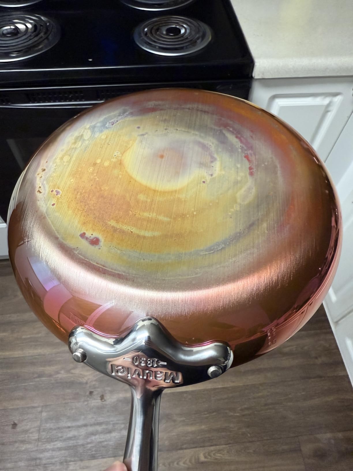 Mauviel M'Heritage 150 S 1.5mm Polished Copper & Stainless Steel 5-Piece Cookware Set With Cast Stainless Steel Handles And Curved Lid, Made In France customer photo 1