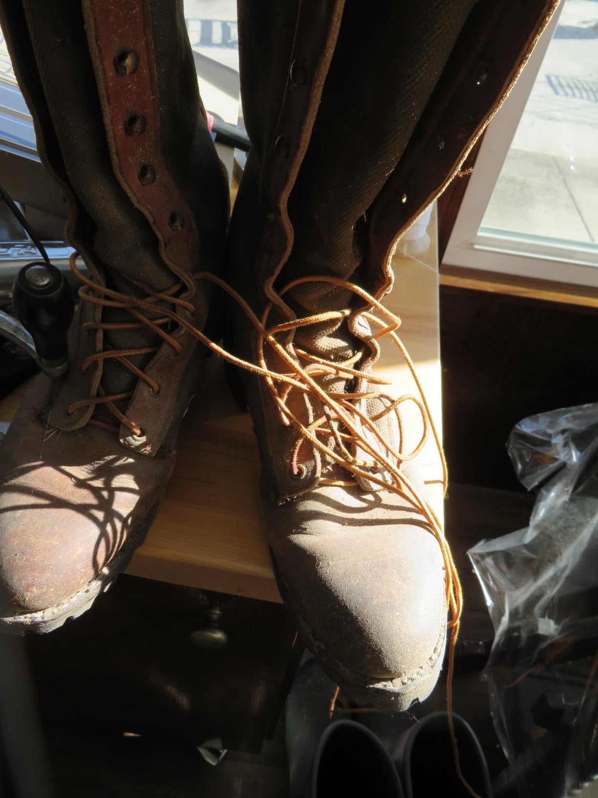 Endoto Waxed Shoe laces for Wolverine 1000 Mile Work Boot Men Women Flat Shoelaces customer photo 1
