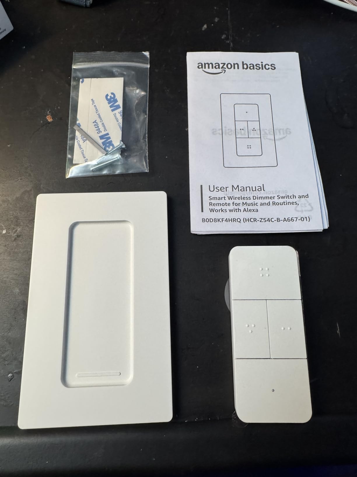 Amazon Basics Smart Dimmer Switch and Remote for Music and Routines, Compatible Echo Devices Required, Works with Alexa Only, No Wiring Required customer photo 2