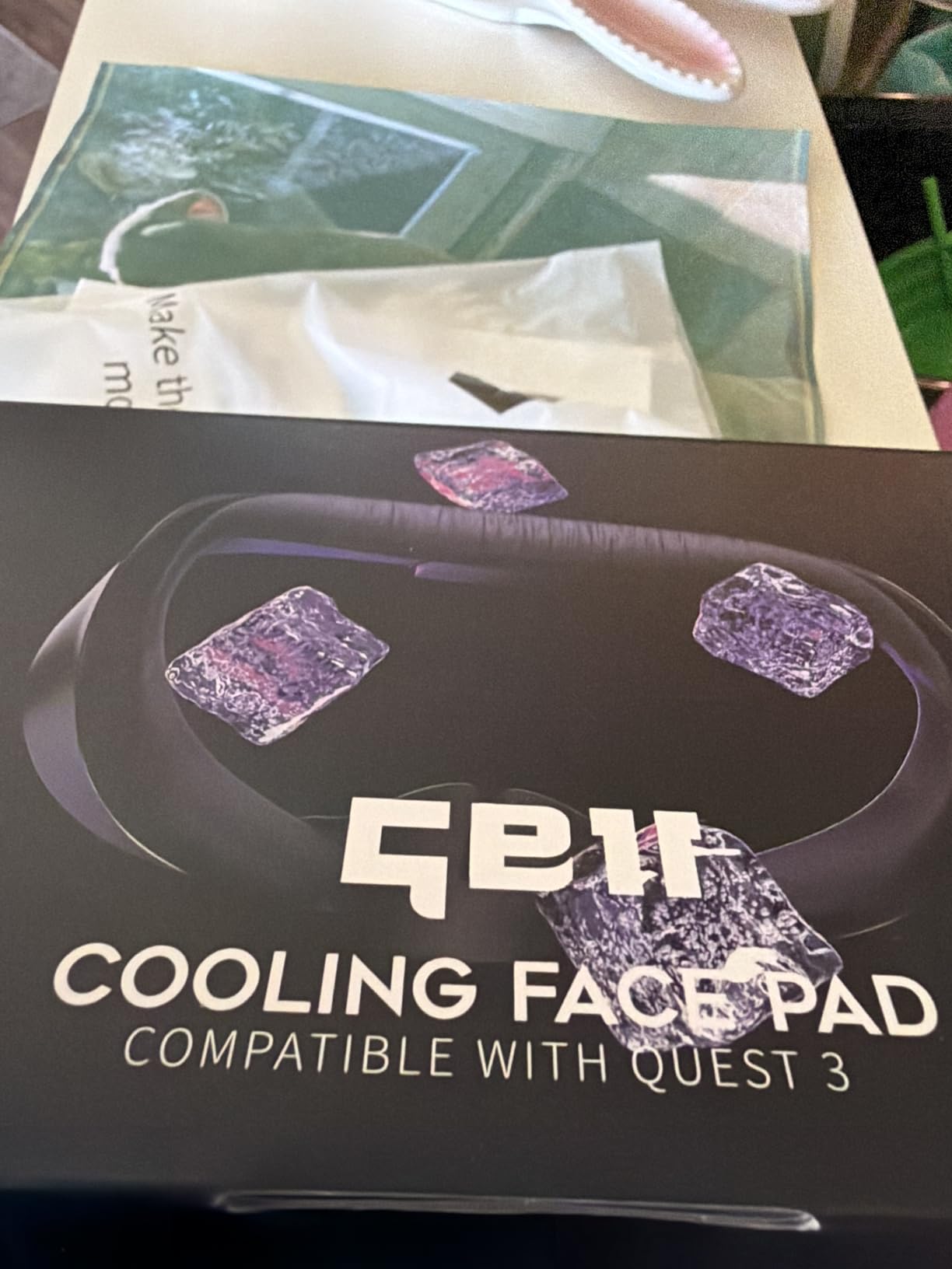 DESTEK Cooling Face Pad Facial Interface Compatible with Meta Quest 3, NOT for Meta Quest 3S, Includes Two Replacement Ice Silk & Cool Ice Gel Face Cushions customer photo 1