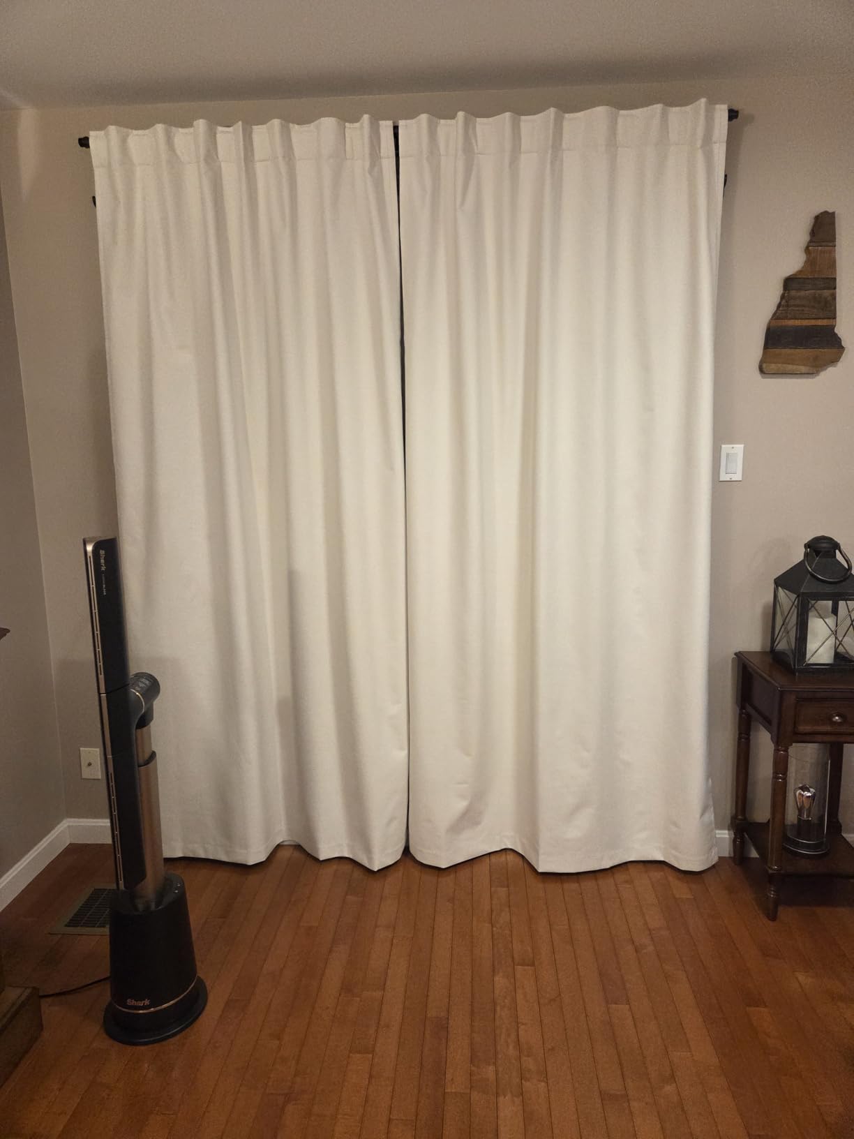 Topfinel 94 Inches Long Taupe Flax Custom Blackout Linen Curtains, Viral Ivory Pinch Pleated Noise Cancelling Curtains with Pin Hooks for Traverse, Burlap Viral Drapes 2 Panels for Living Room customer photo 2