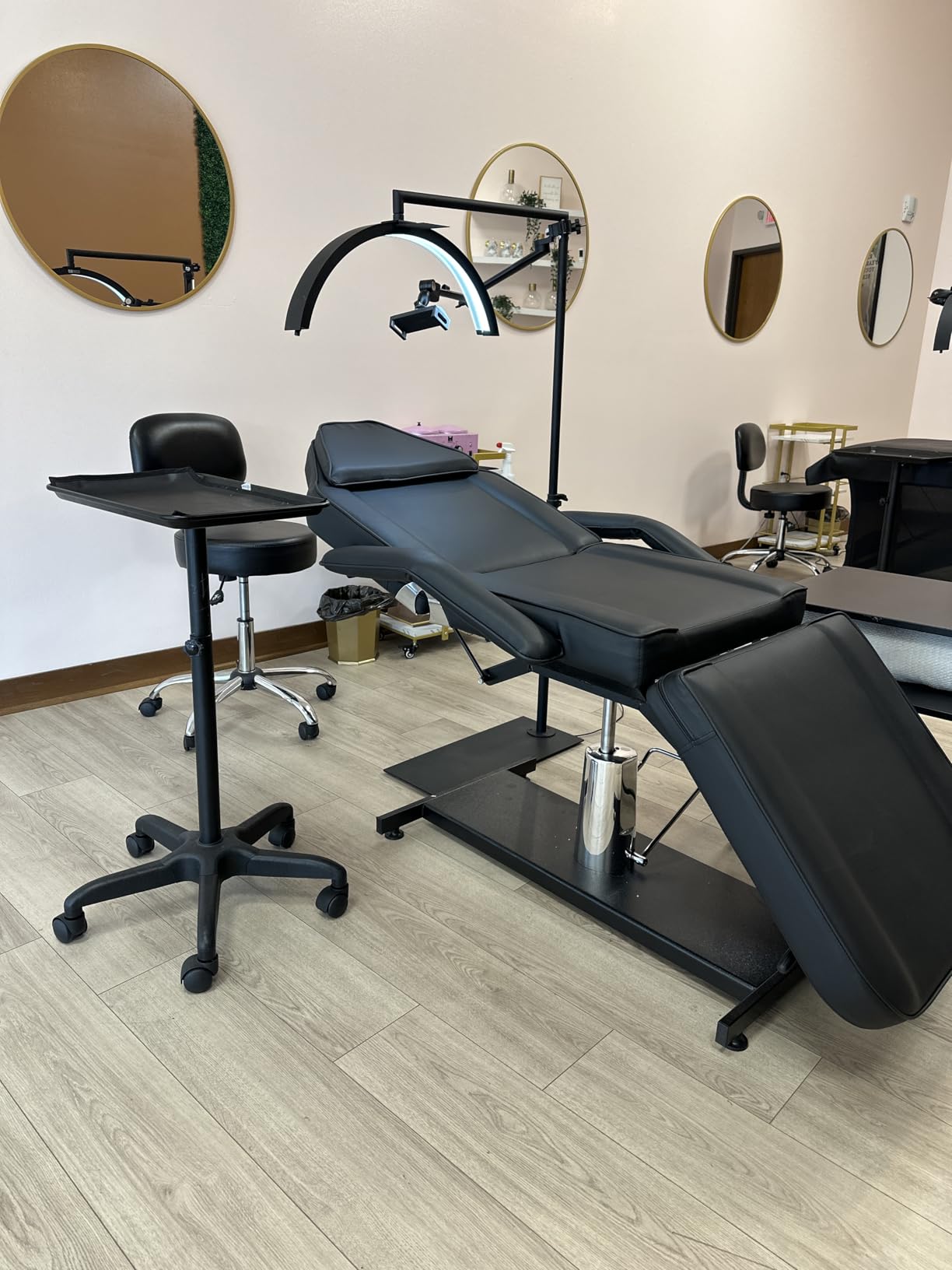 Hydraulic Tattoo Chair Bed for Client Spa Bed with Stool Height Adjustable Facial Beds for Esthetician Chair Aesthetic Treatment Table customer photo 2