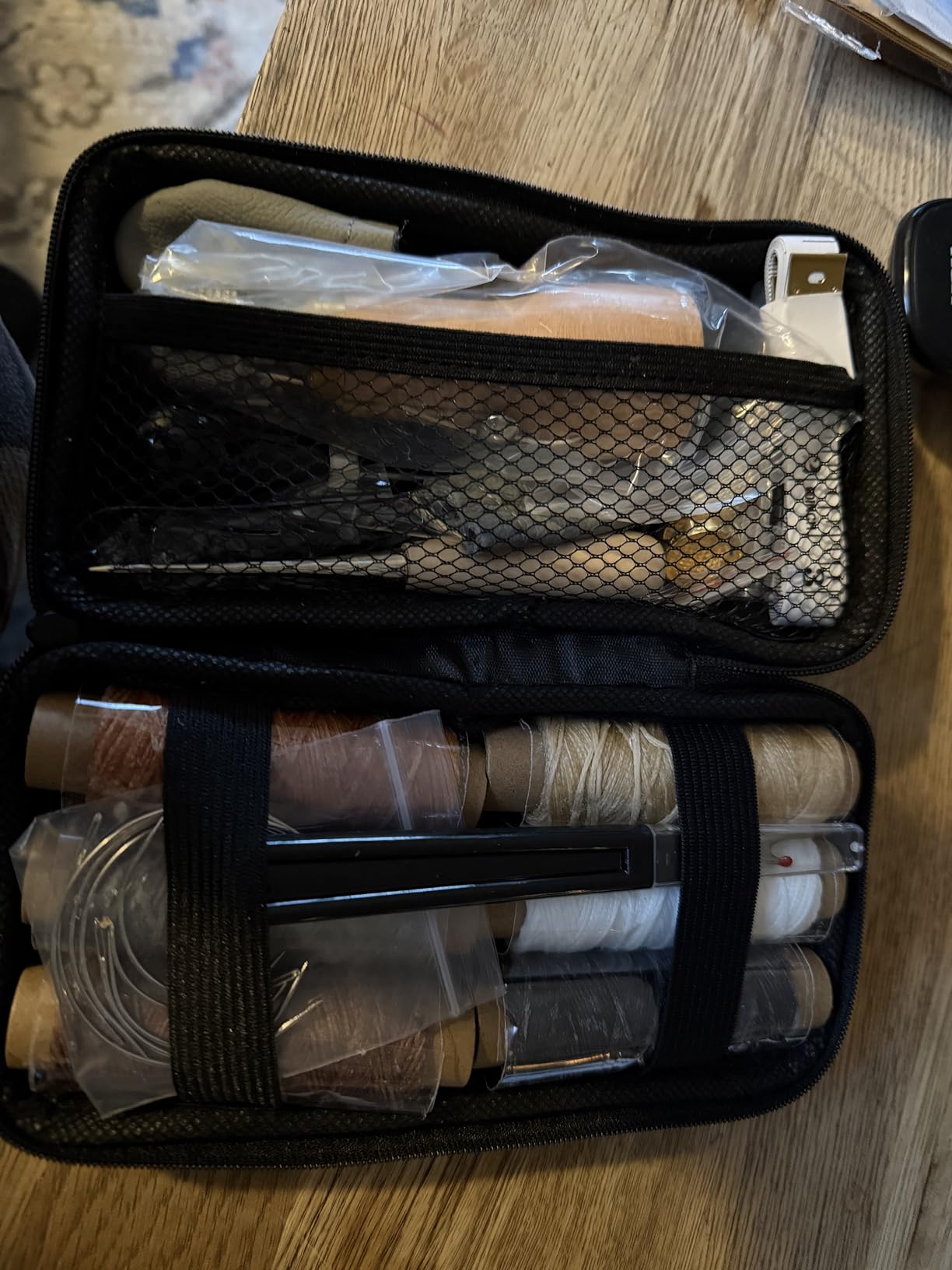 QMNNMA 40pcs Sewing Awl Kit with Bag, Portable Awl Tool Stitching with Instructions, Speedy Stitcher Sewing Awl Kit for DIY Leather Sewing Repair Craft customer photo 1