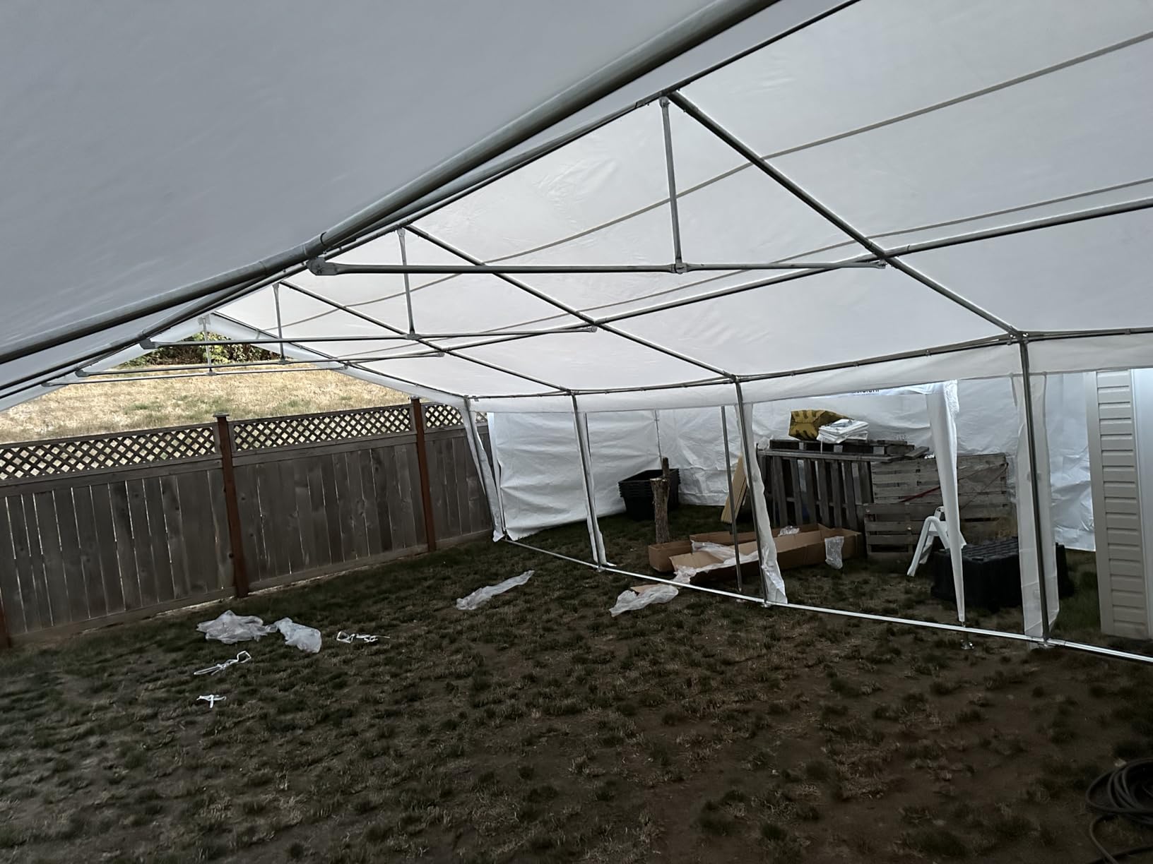 Quictent 20x30 Party Tent Heavy Duty Upgrade PVC Fire Retardent Vinyl Outdoor Gazebo Wedding Canopy with 10 Removable Sidewalls customer photo 2