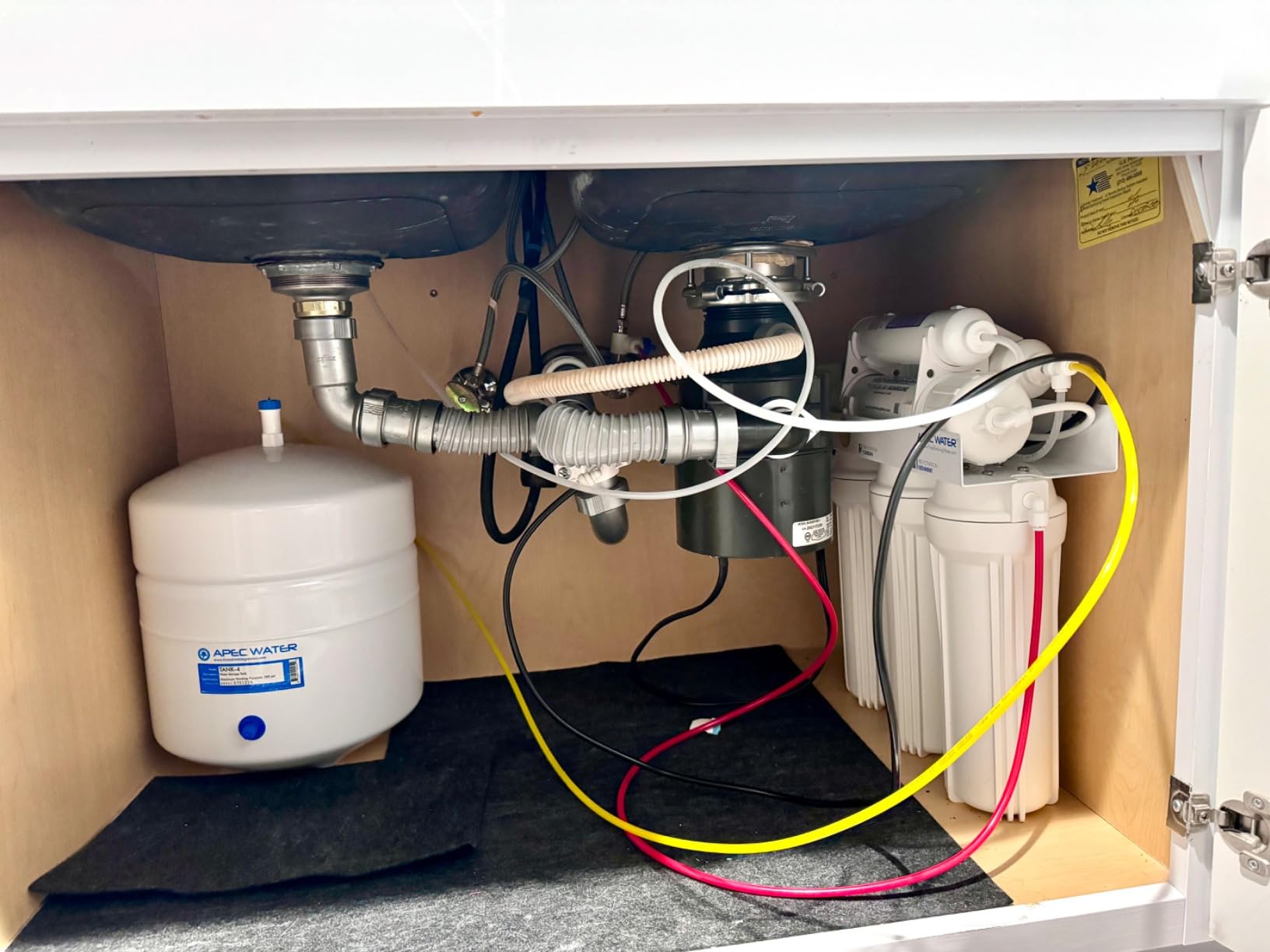 APEC Water Systems ROES-PH75 Essence Series Alkaline Mineral pH+ 75 GPD 6-Stage WQA Certified Ultra Safe Reverse Osmosis Drinking Water Filter System, with Extra High Capacity Pre-Filter Set Stage 1-3 customer photo 1