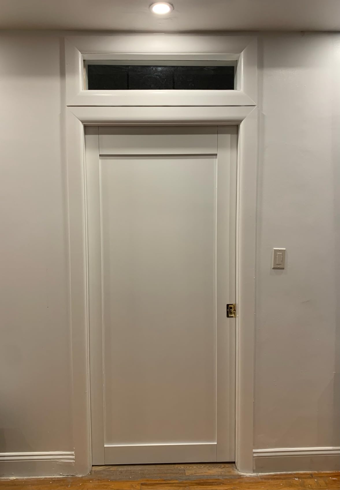 30 x 80 Mirror Door Slab, Paintable Interior Glass Doors, for Living Room, Pantry, Laundry Room as Prehung, Pocket, Barn, French Doors, White Door with Mirror, The Other Side Solid Core White Panel customer photo 1
