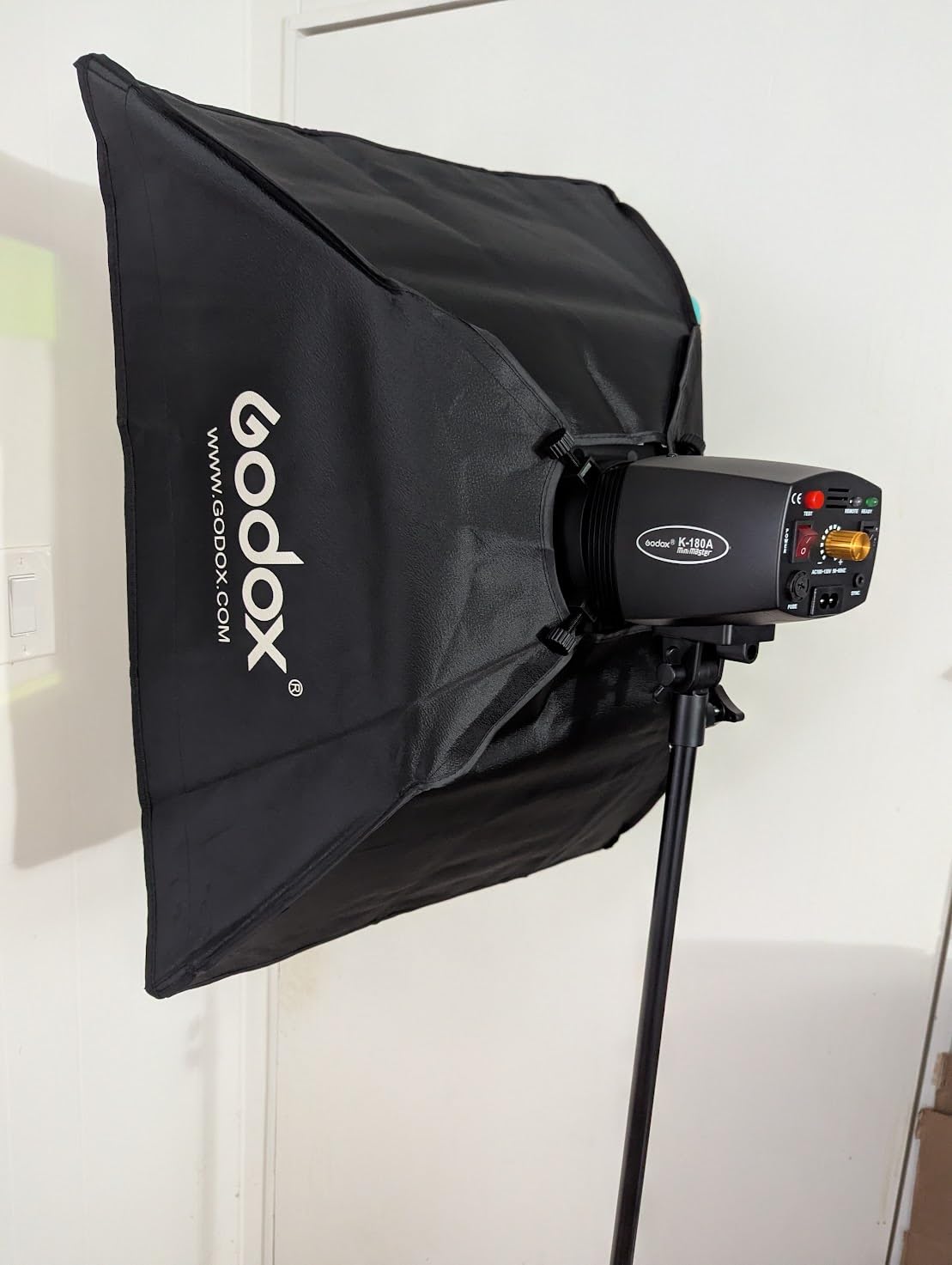 Godox 2X K-180A Strobe Light Kit, 180Ws Studio Strobe Light Kit for Photography,5600K Compact Monolights with RT-16 Trigger, Softbox, Tripod Stands, Storage Bag customer photo 1