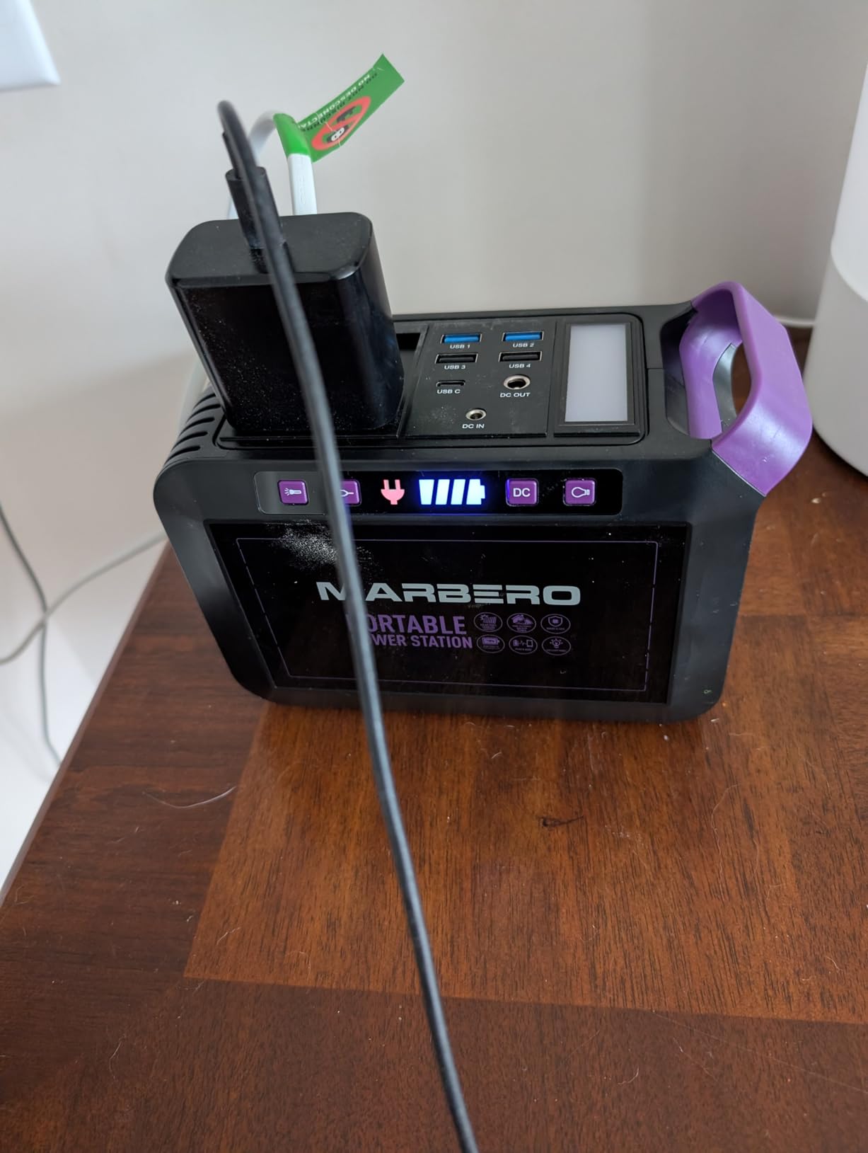 MARBERO Solar Generator 111Wh Portable Power Station with Solar Panel 30W Included customer photo 2