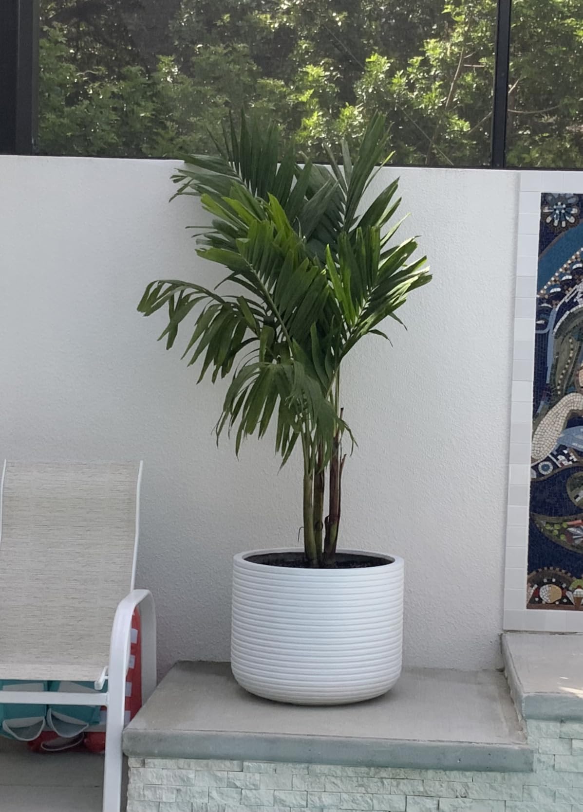 SAFAVIEH Outdoor Collection Nardo Terracotta Cement Ficonstone Planter Pot customer photo 1