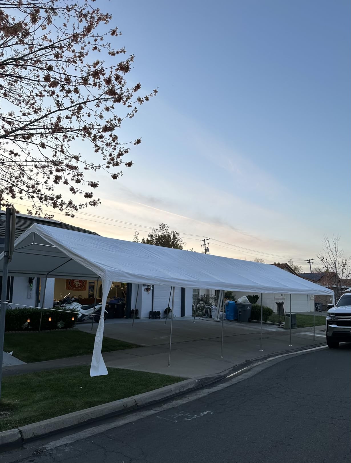 GARTOO 20' x 20' Heavy Duty Party Tent - Outdoor Wedding Gazebo Event Shelter Canopy with Removable Sidewall & 4 Sand Bags customer photo 2