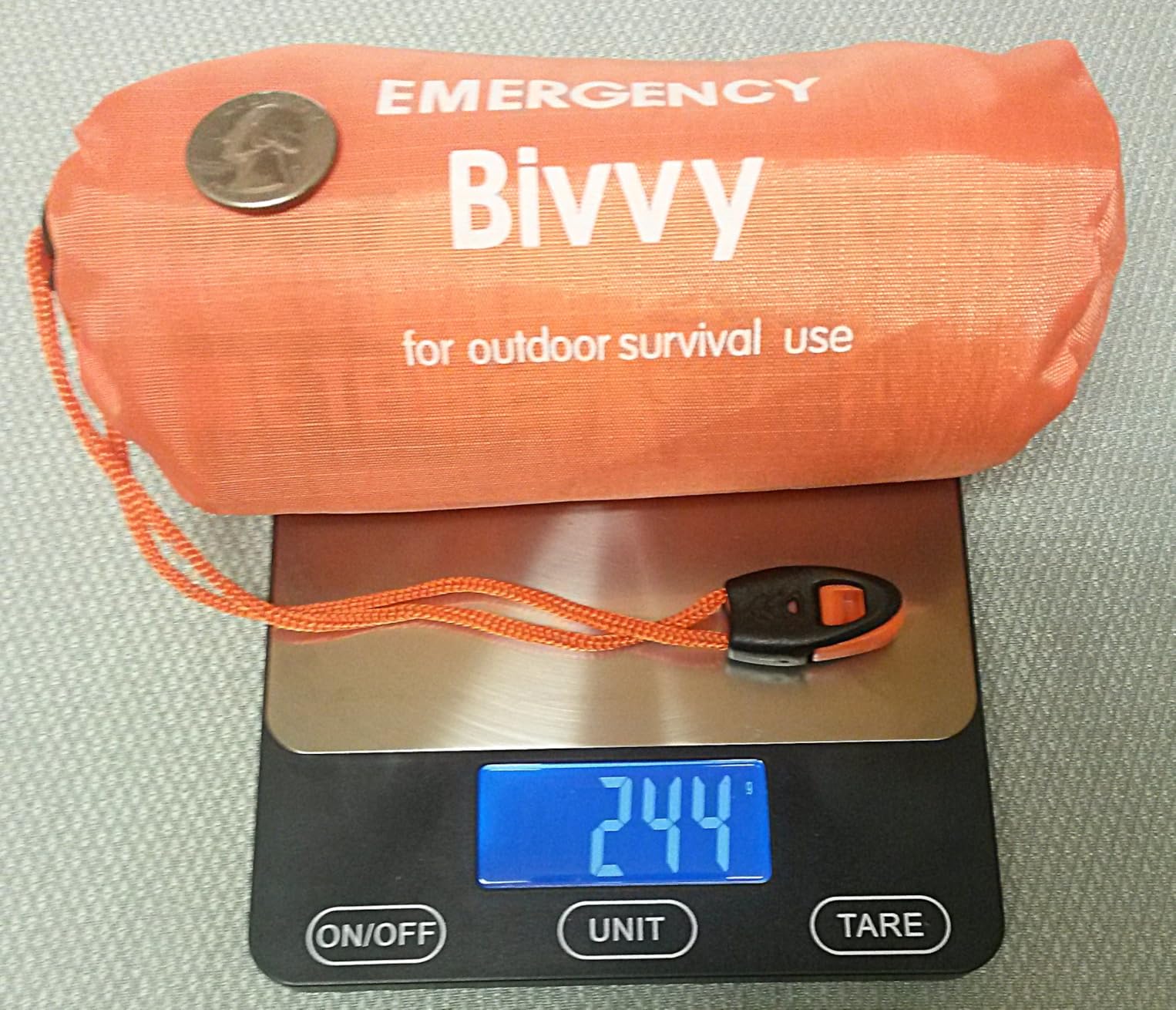 Emergency 2-Person Orange & Gray Survival Tent with Whistle & Paracord, Storm & Tornado Shelter, Tactical for Camping & Survival Kit customer photo 1