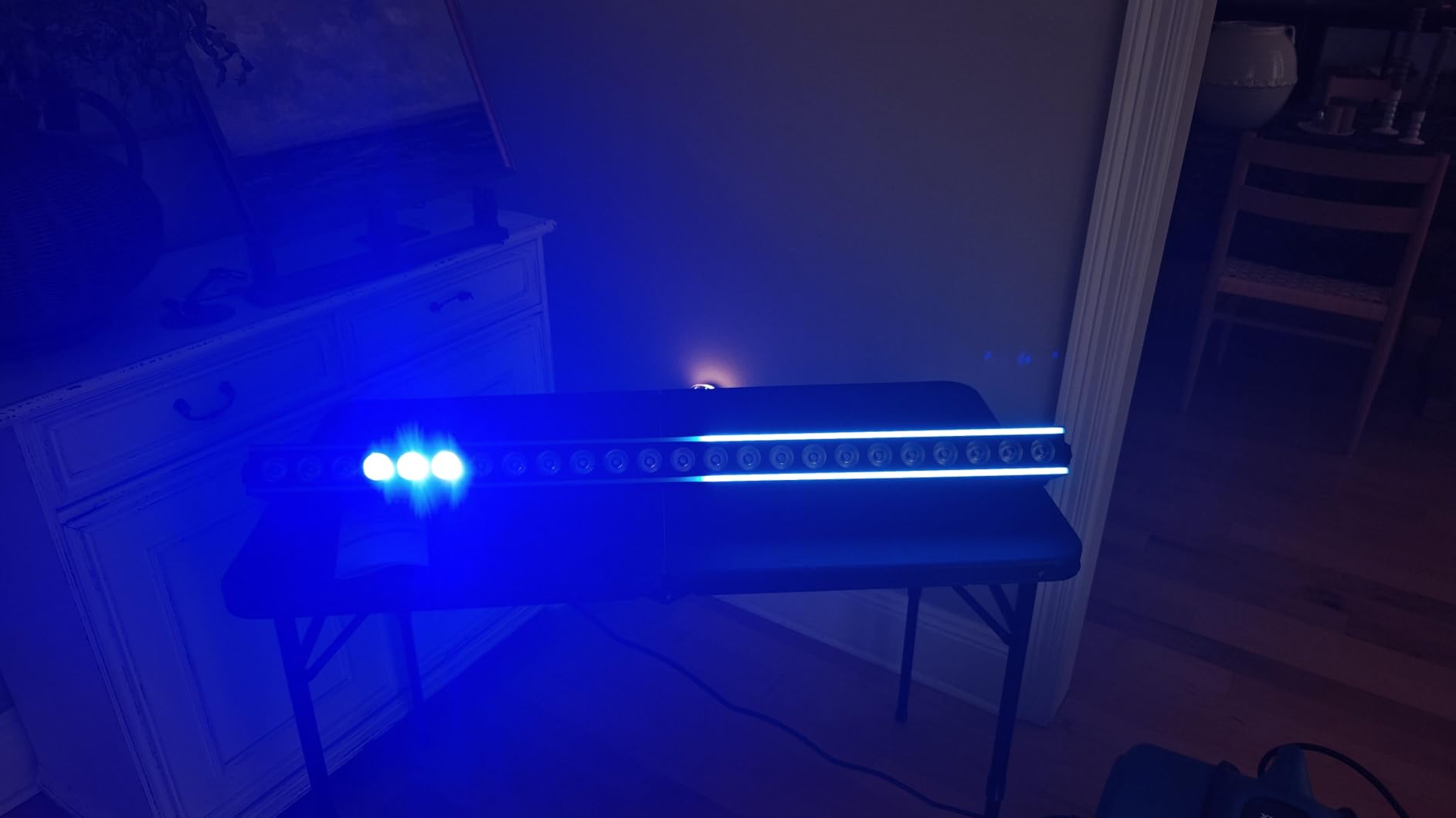 LED Stage Wash Light: 120W RGBW Individually Controlled DMX Light Bar - 114 Colorful Chase Programs & 15 Static Colors - Sound Activated DMX Control for DJ Parties Club Event Gig Bar Music Live Show customer photo 1
