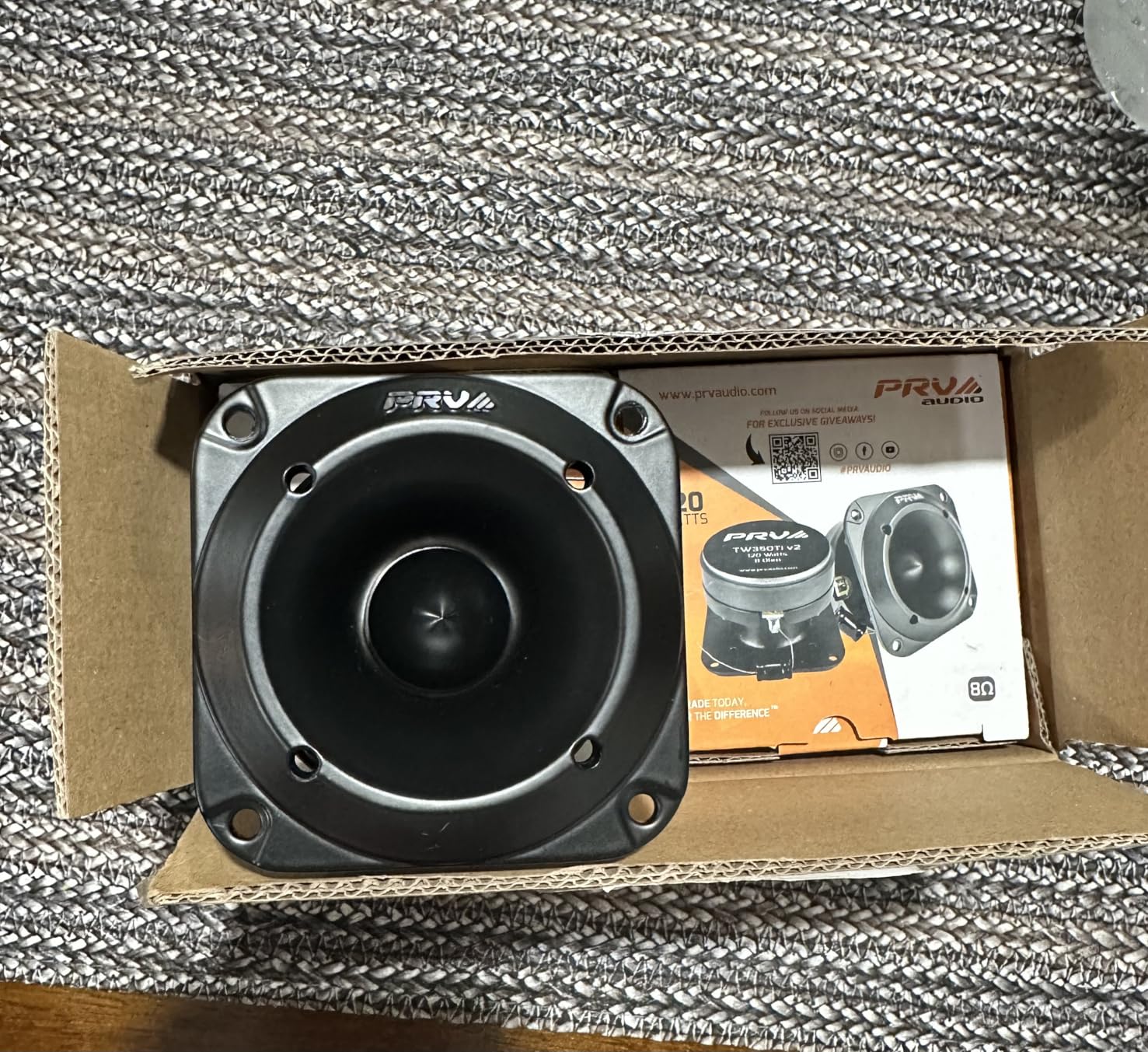 PRV AUDIO Car Audio Tweeters TW350Ti v2 - 240 Watts Titanium Bullet Tweeters Pair - 3 Inch PRO Audio Compact Design, 8 Ohm, High Output - Easy to Mount High Frequency Speakers customer photo 1