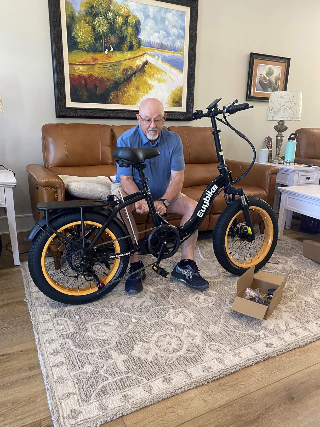 1000W Folding Electric Bike,48V 20AH Removable Battery E Bike,30+MPH,80 Miles Max Range Electric Bike for Adults,20