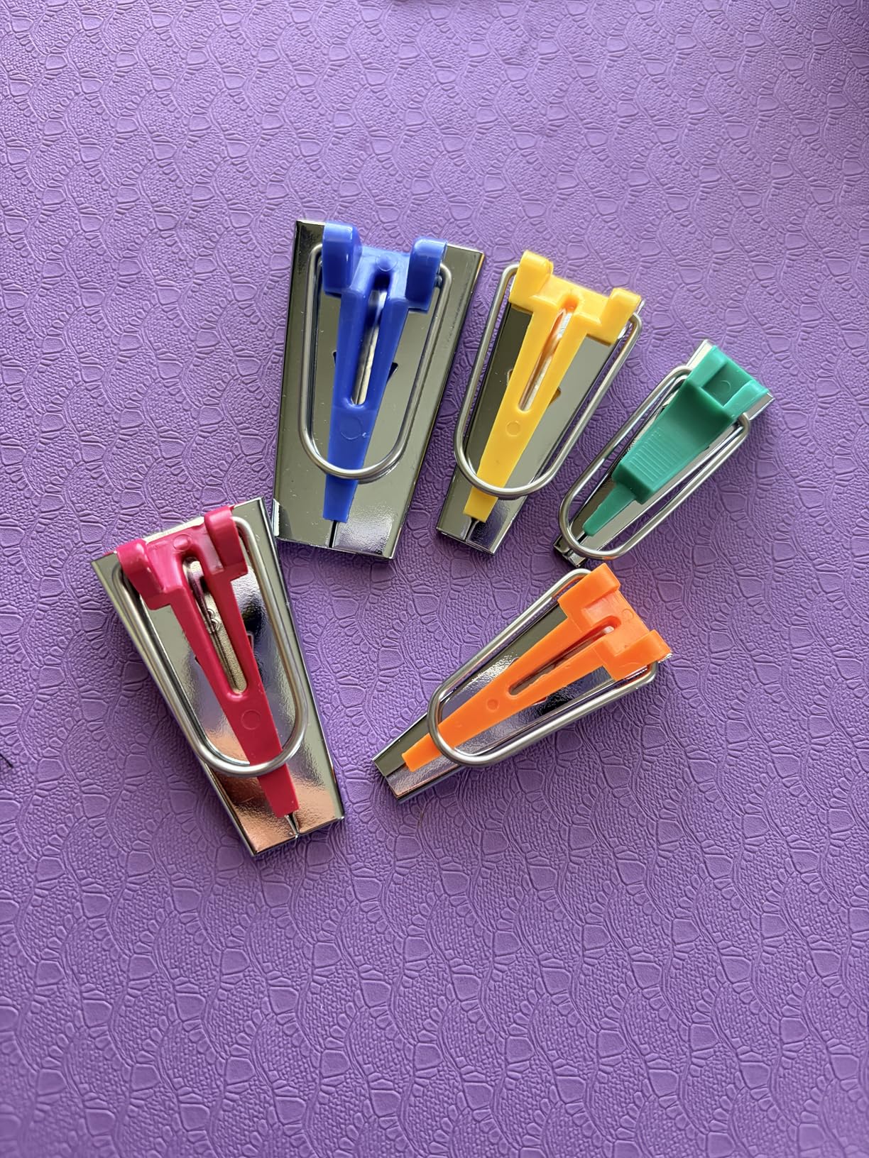 Jeimier 5 Sizes Bias Tape Makers, Upgraded Bias Binding Tape Making Tool for Fabric Quilting Sewing, Quickly Customize, Solidly Bias Quilting Tool, 1/4IN 3/8IN 1/2IN 3/4IN 1IN customer photo 1