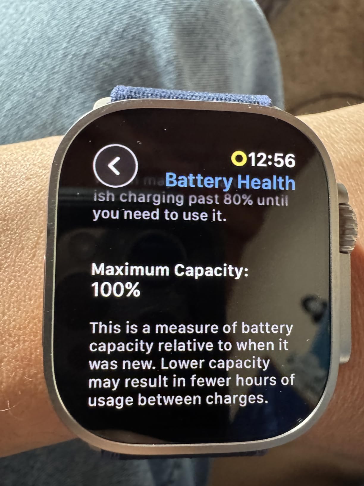 Apple Watch Ultra 2 [GPS + Cellular 49mm] - Black Titanium Case with Black Trail Loop, M/L (Renewed) customer photo 1