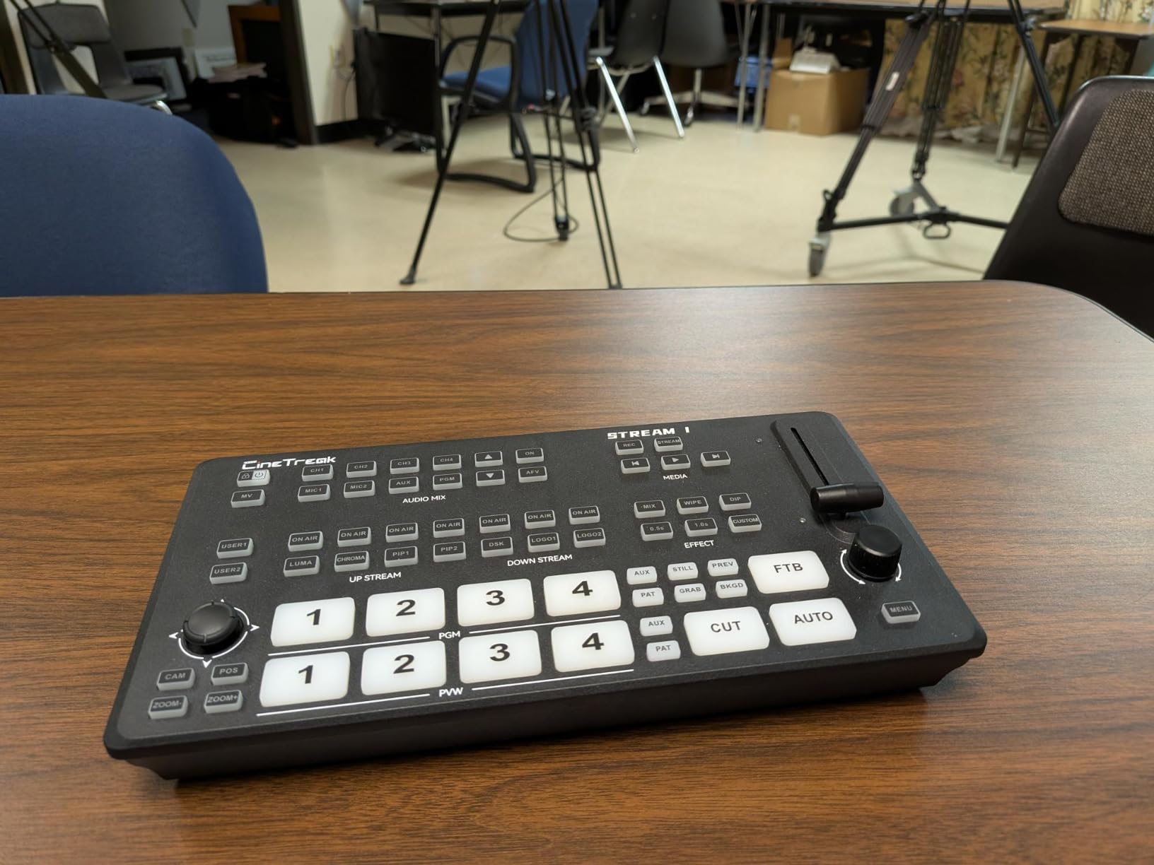 CINETREAK Stream 1 Live Streaming Switcher 4 HDMI & AUX Inputs, PTZ Control Dual RTMP Streaming Chroma/Luma Key Recording & Playback and Landscape & Portrait Livestreaming (NDI Updatable) customer photo 2