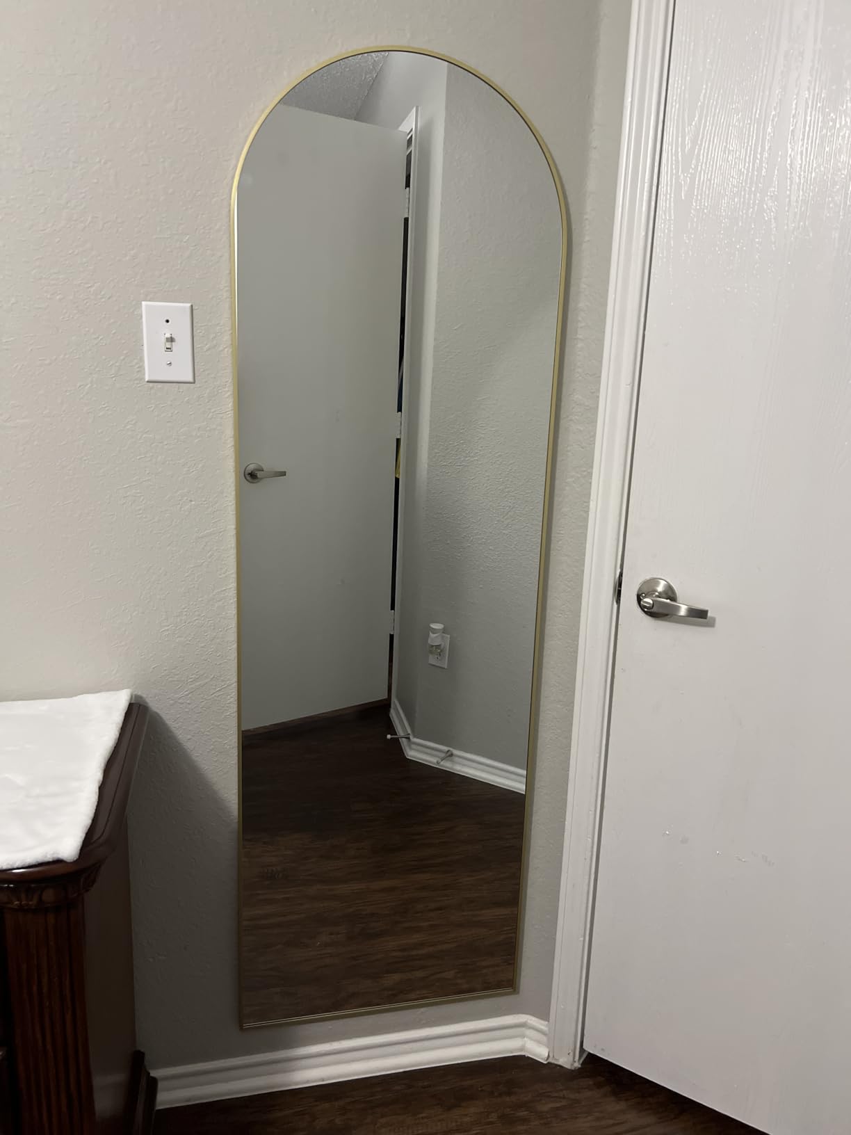 DUMOS Arched Full Length Mirror with Stand 71