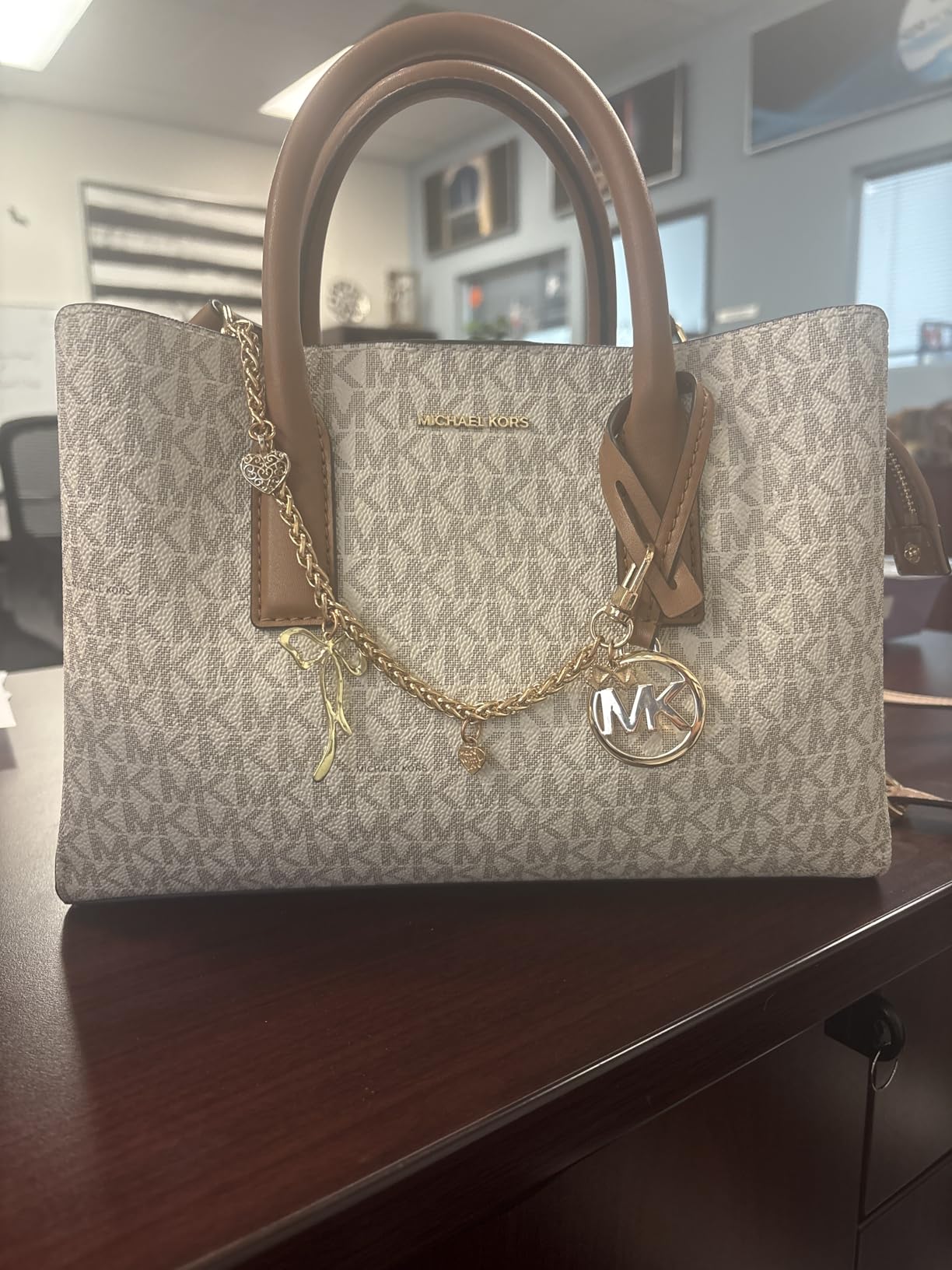 Michael Kors Women's Ruthie Small Satchel customer photo 1