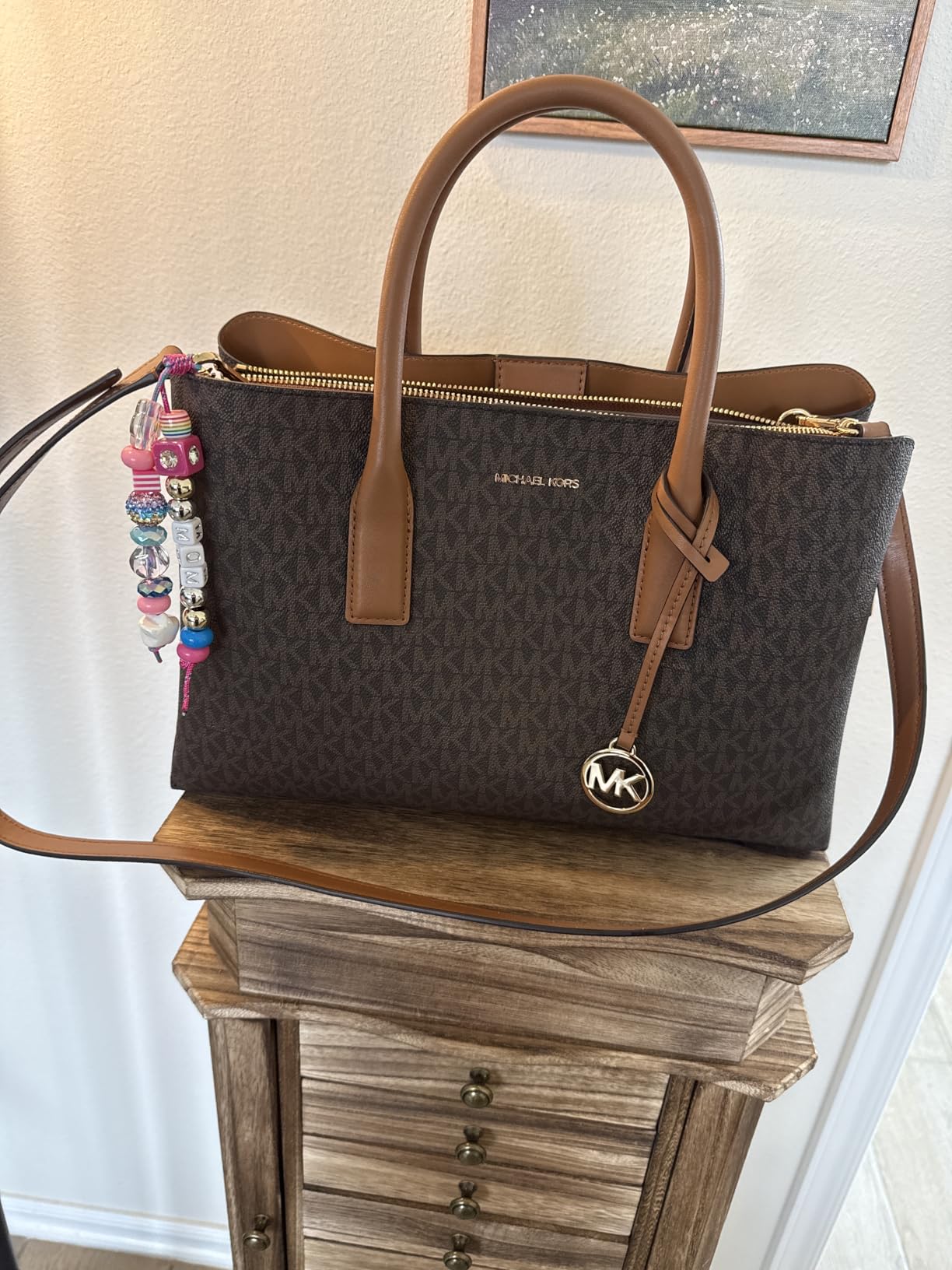 Michael Kors Women's Ruthie Large Satchel customer photo 1