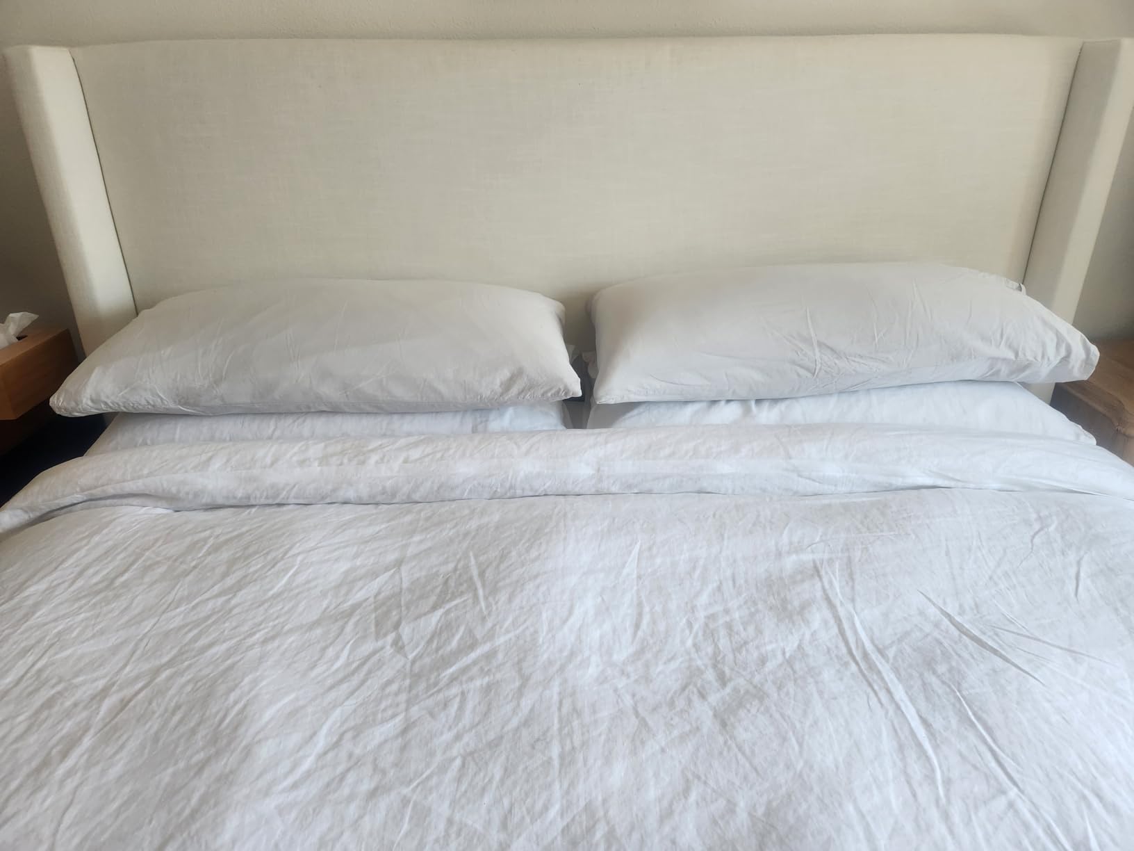 Pacific Coast Comforter King Size, Filled in White Goose Down Bedding Comforter King Size, All Season White Luxury Hotel Fluffy Duvet Insert, 106