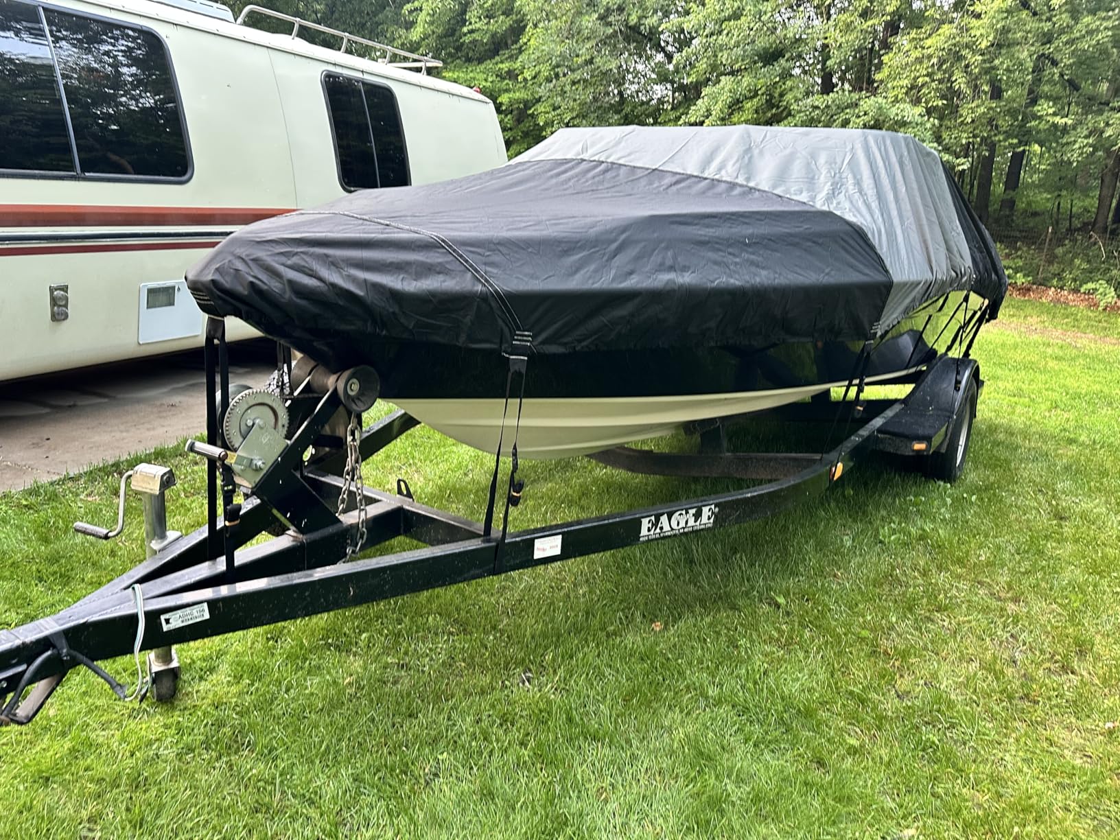 1600D + 1200D Boat Cover with 2