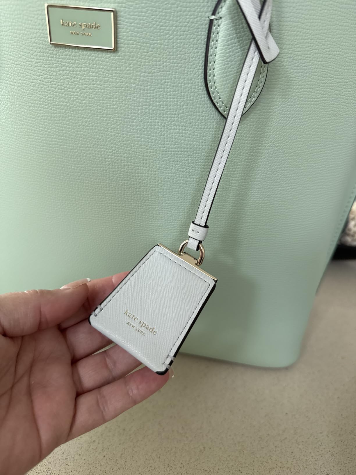 Kate Spade Suite Crossgrain Leather Large Work Tote Bag customer photo 1