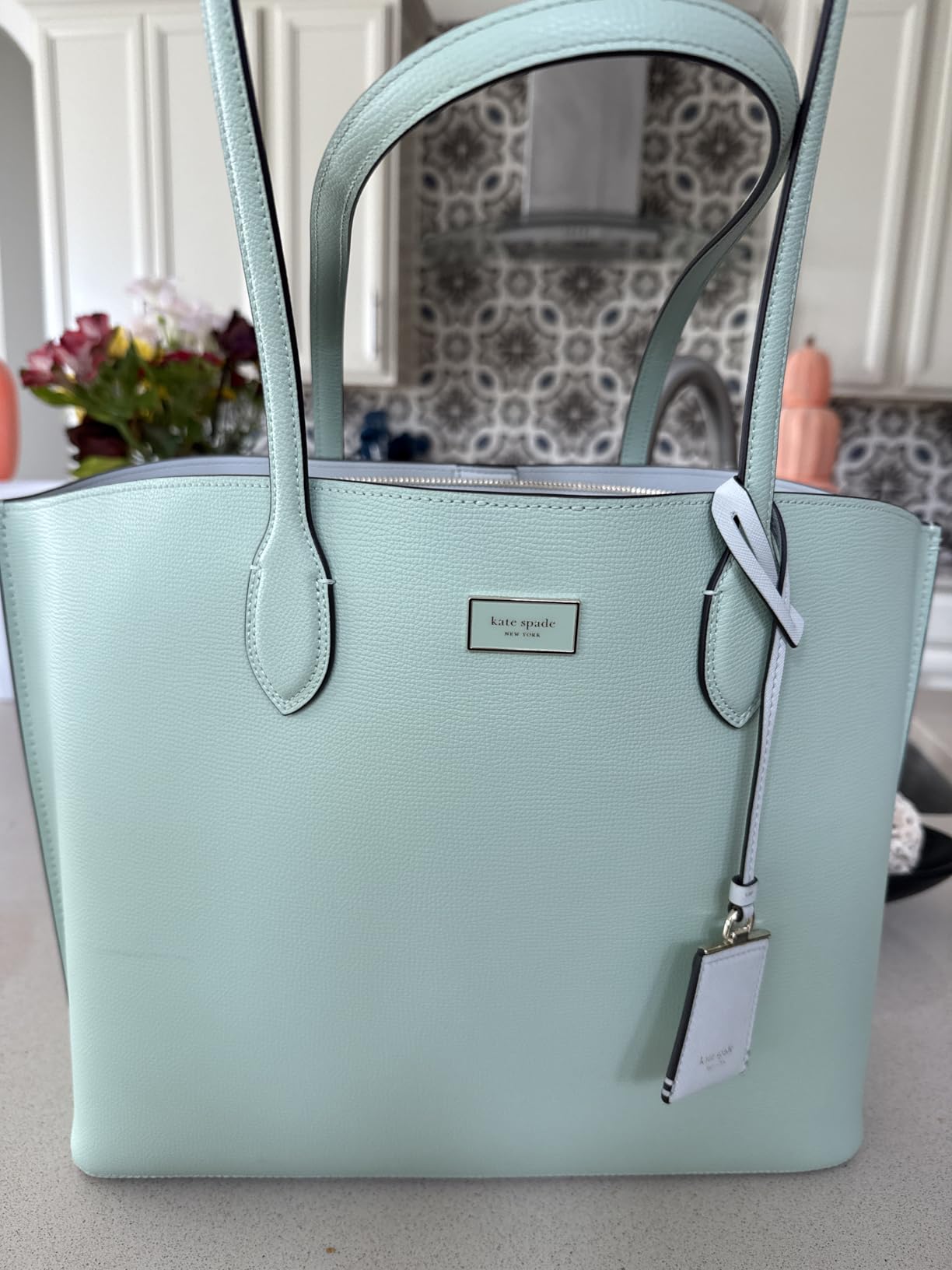 Kate Spade Suite Crossgrain Leather Large Work Tote Bag customer photo 2