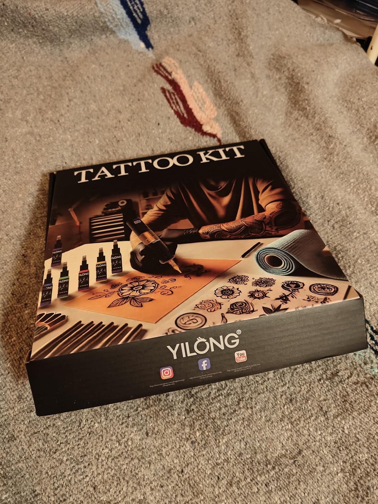 Wireless Tattoo Kit for Beginners - Tattoo Machine with 1200 mAh Capacity Power Supply, Tattoo Pen Kit with 10Pcs Tattoo Cartridge Needles Transfer Papers and 2mm Tatoo Practice Skin customer photo 1