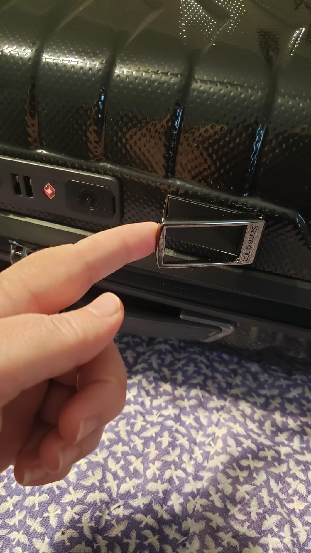 Samsonite Proxis Global Carry-On Hardside Luggage with Dual Spinner Wheels, Petrol Blue customer photo 1