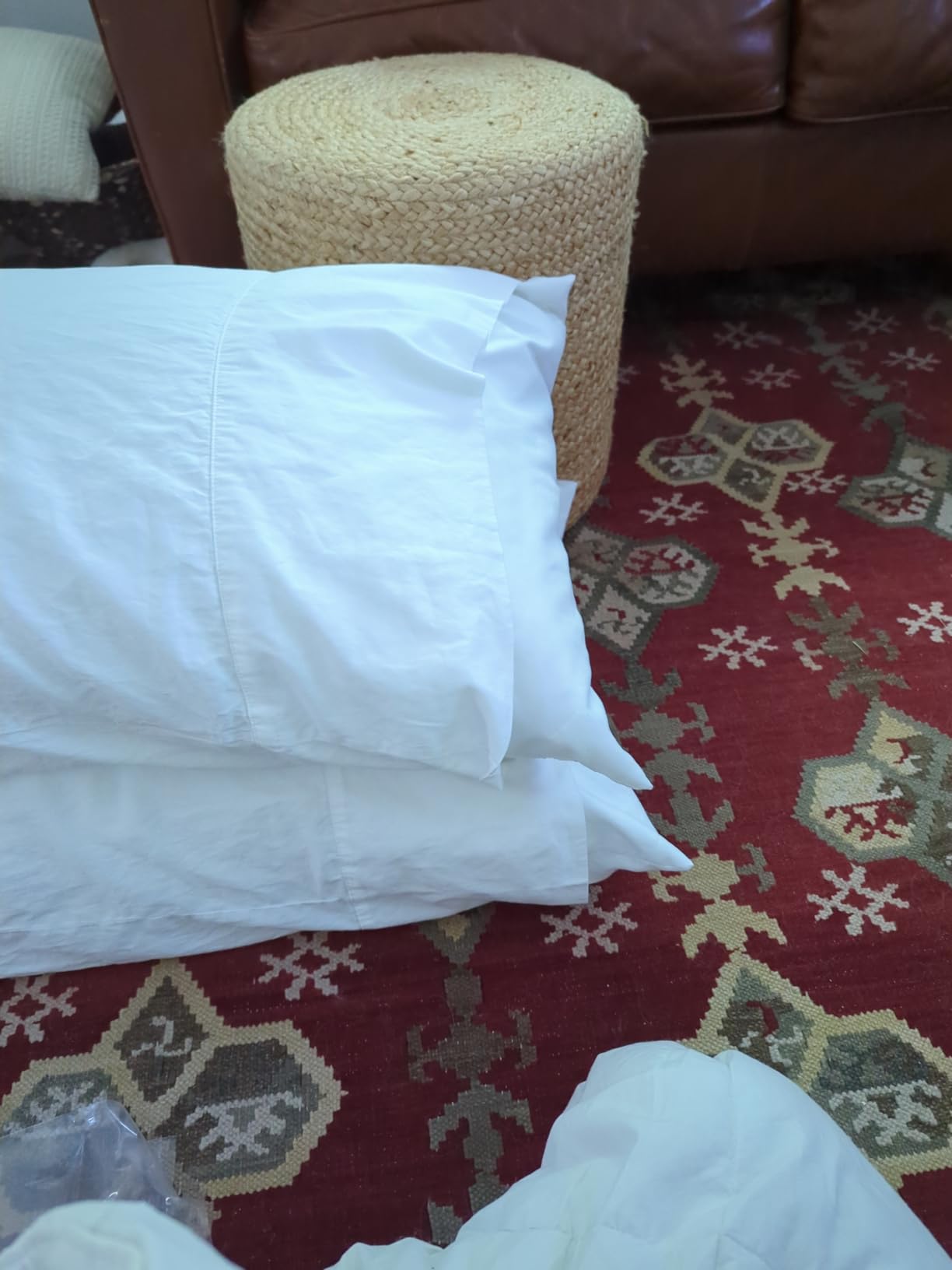 Signature Hemmed Pillowcase Set - Standard, Cream - Luxury 100% Organic Cotton - Buttery Soft and Breathable - Softer with Every Wash - 2 Pillowcases Included customer photo 1