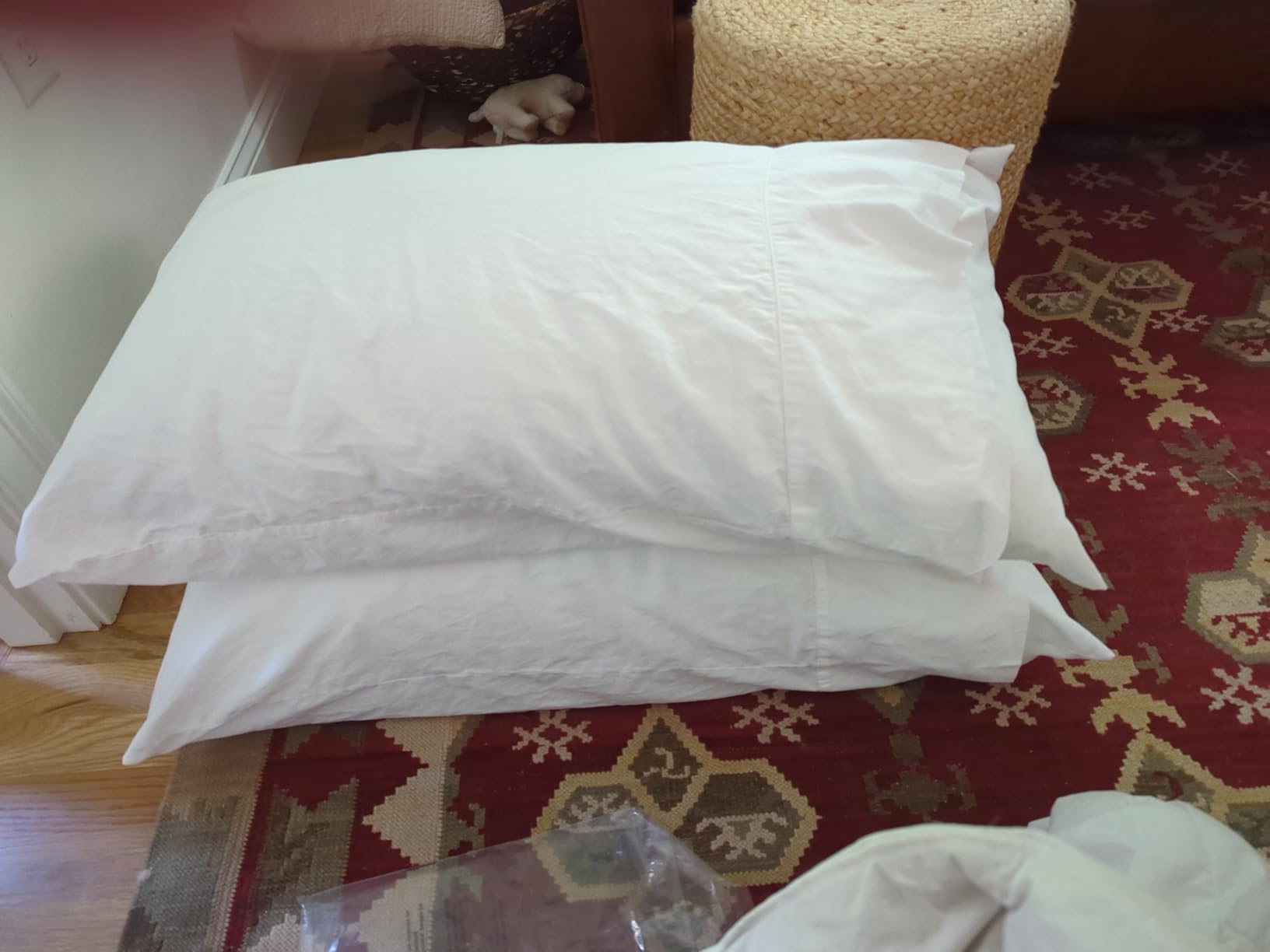 Signature Hemmed Pillowcase Set - Standard, Cream - Luxury 100% Organic Cotton - Buttery Soft and Breathable - Softer with Every Wash - 2 Pillowcases Included customer photo 2