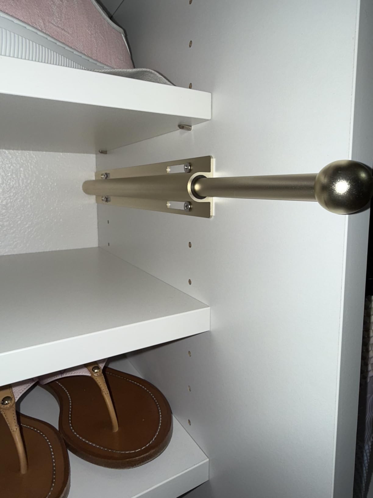 Valet Rod for Closet Pull Out, Retractable Slide Out Valet Rod Closet Organization, 12