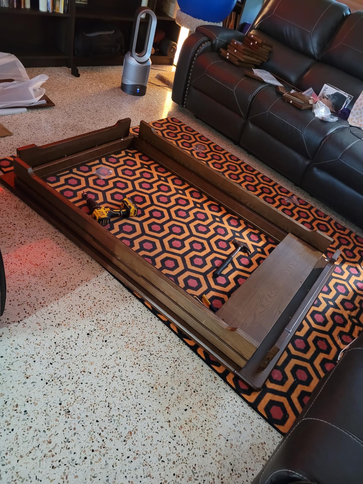 Board Game Table for 6 Players, 53in x 30in Gaming Area, Removable Top, Includes Tablecloth, Detachable Cup Holders & Trays, Convertible Game/Dining Puzzle Table customer photo 1