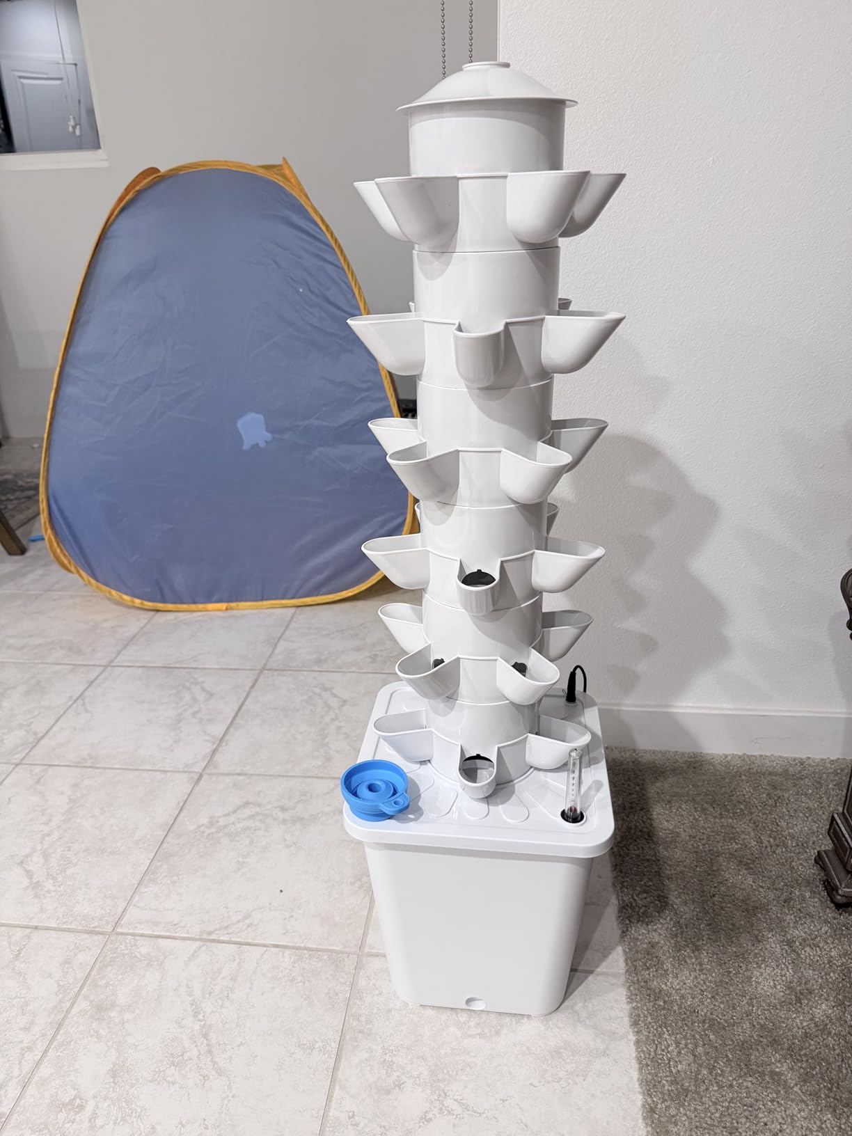 Hydroponics Tower Indoor Growing System Vertical Garden Planter Indoor Smart Garden Kit with Pump customer photo 1