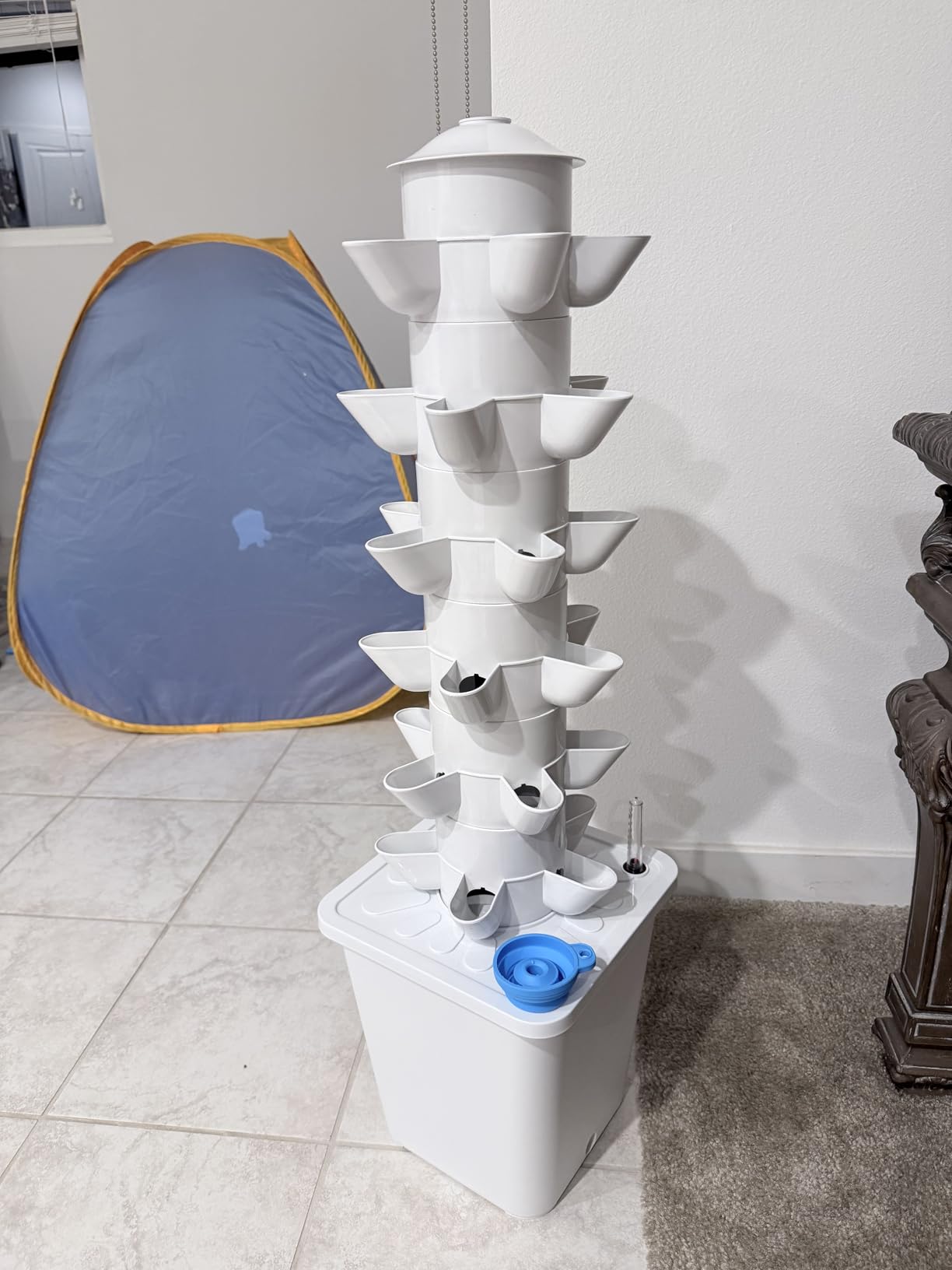 Hydroponics Tower Indoor Growing System Vertical Garden Planter Indoor Smart Garden Kit with Pump customer photo 2