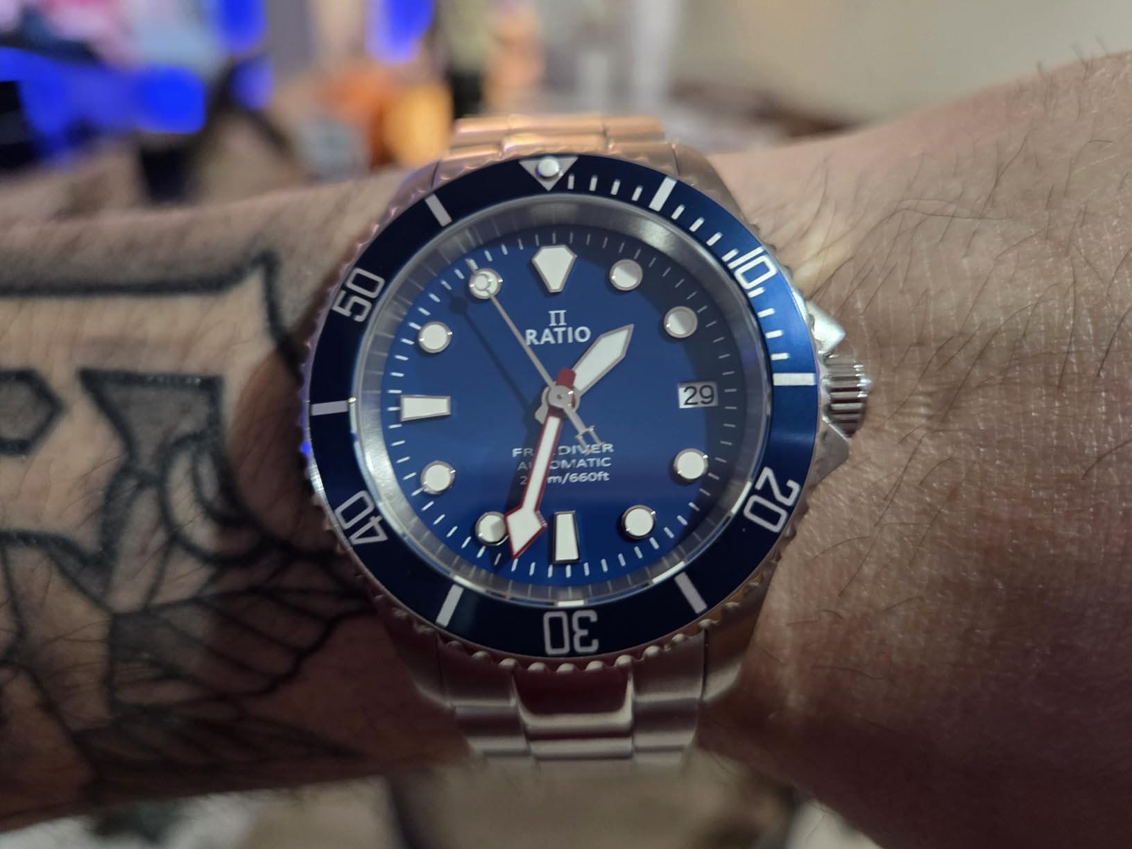 RATIO FreeDiver Sapphire Crystal Diver Watch Japanese Automatic Movement Dive Watch 200m Water Resistant customer photo 2
