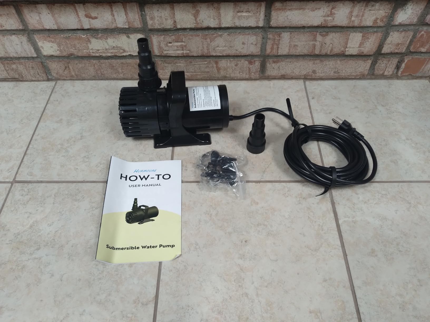 100W 1800 GPH Pond Pump for Koi Ponds & Water Feature, 14ft Lift, 180 Adjustable Outlet, Ultra-Quiet Fountain Pump, Waterfall Pump, Submersible Water Pump, Barrier Bag & 20FT Cord, UL Listed customer photo 1