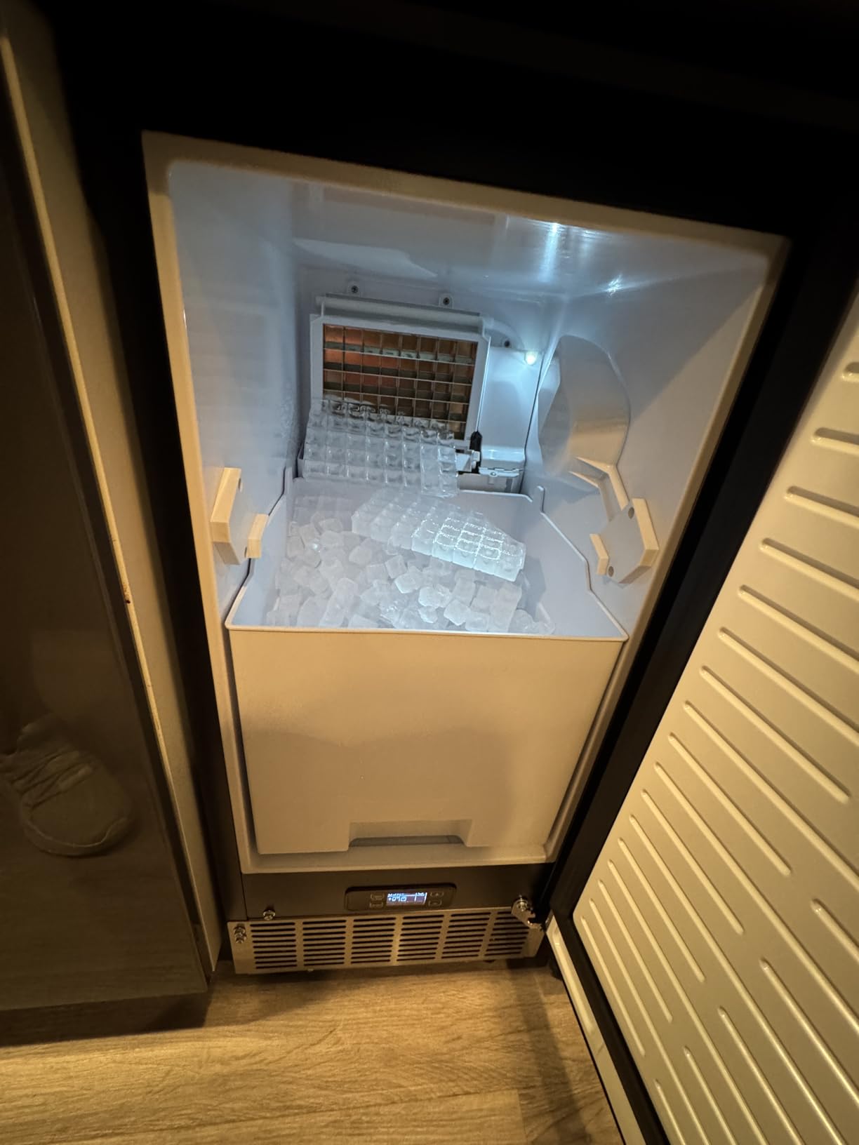 Commercial Ice Machines, 108Pcs Ice Cubes 8Mins, 350Lbs/24H with 75Lbs Storage Bin, Freestanding/Under Counter Large Ice Machine with Water Filter and Ice Scoop for Home Bar Office Restaurant customer photo 2