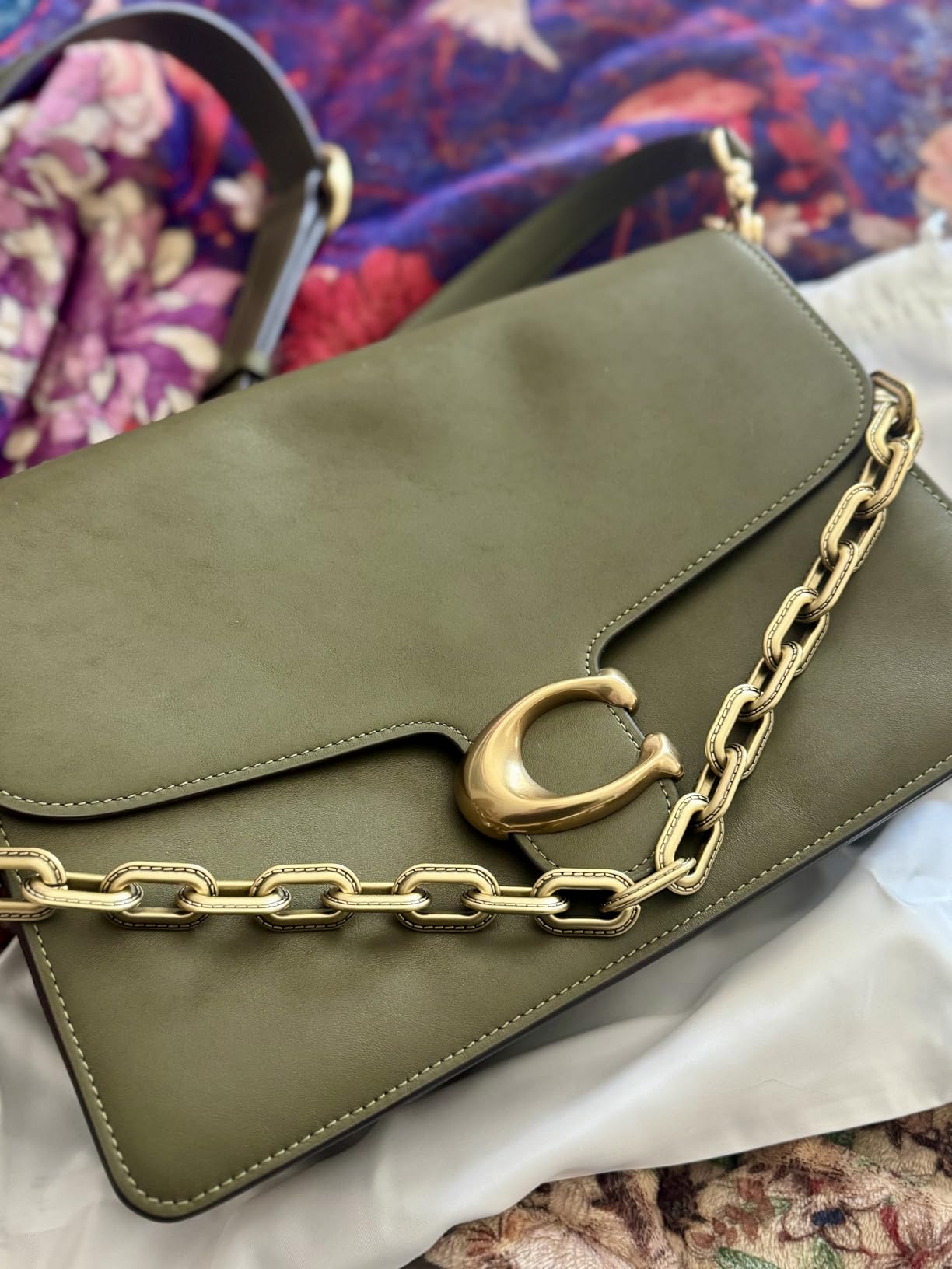 Coach Women's Chain Tabby Shoulder Bag 30 customer photo 2