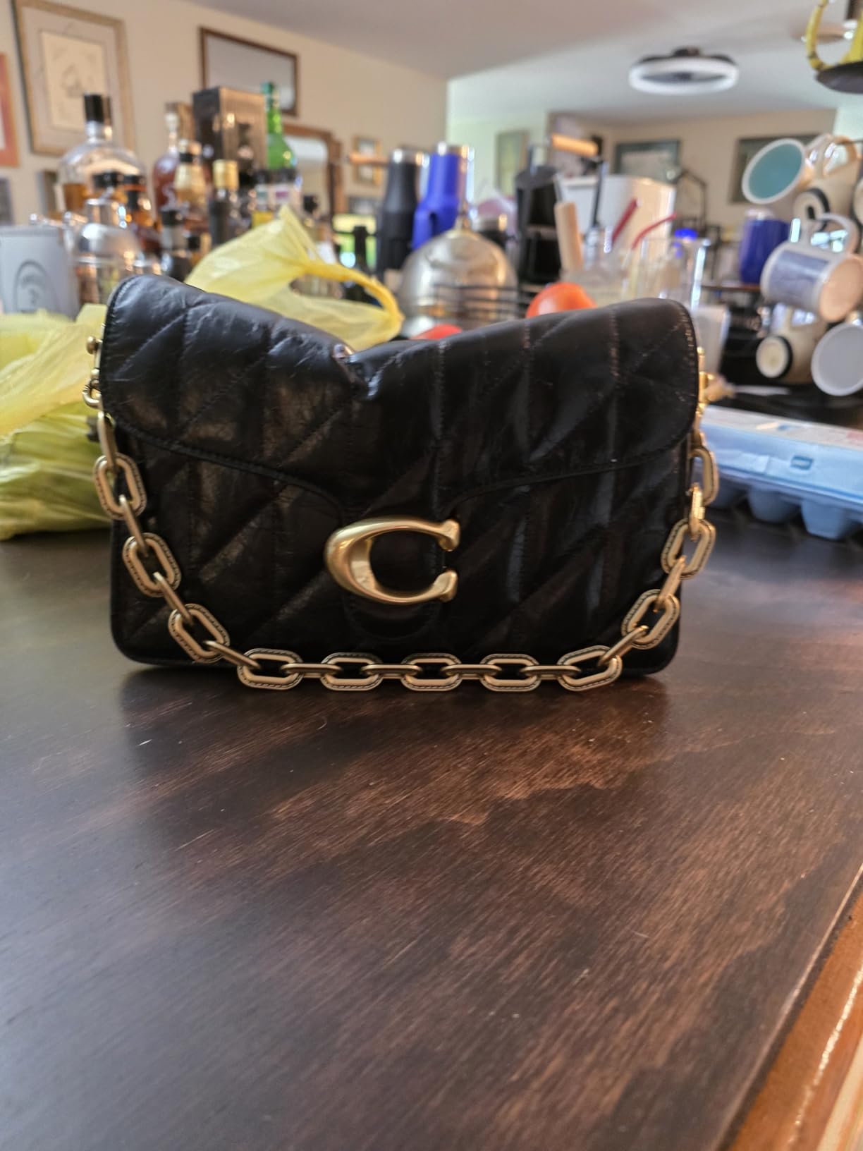 COACH Chain Tabby Shoulder Bag With Quilting customer photo 1