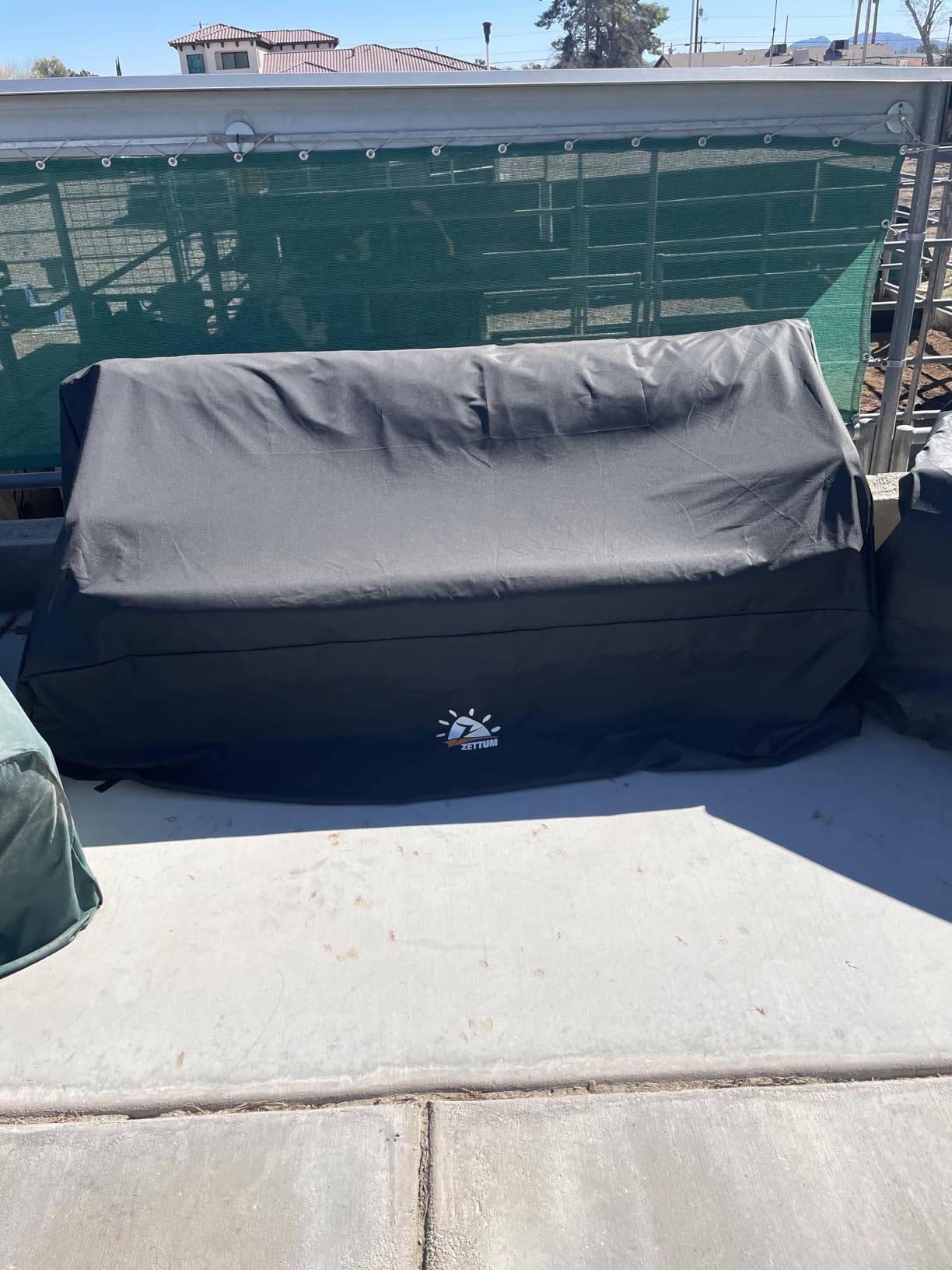 Zettum Patio Sofa Cover 72 Inch - 600D Outdoor Couch Cover Waterproof & Heavy Duty, Large 2-3 Seater Furniture Covers for Outside Sofa, Loveseat, Couch, Glider and Bench - 72 x 34 x 32 Inch customer photo 1