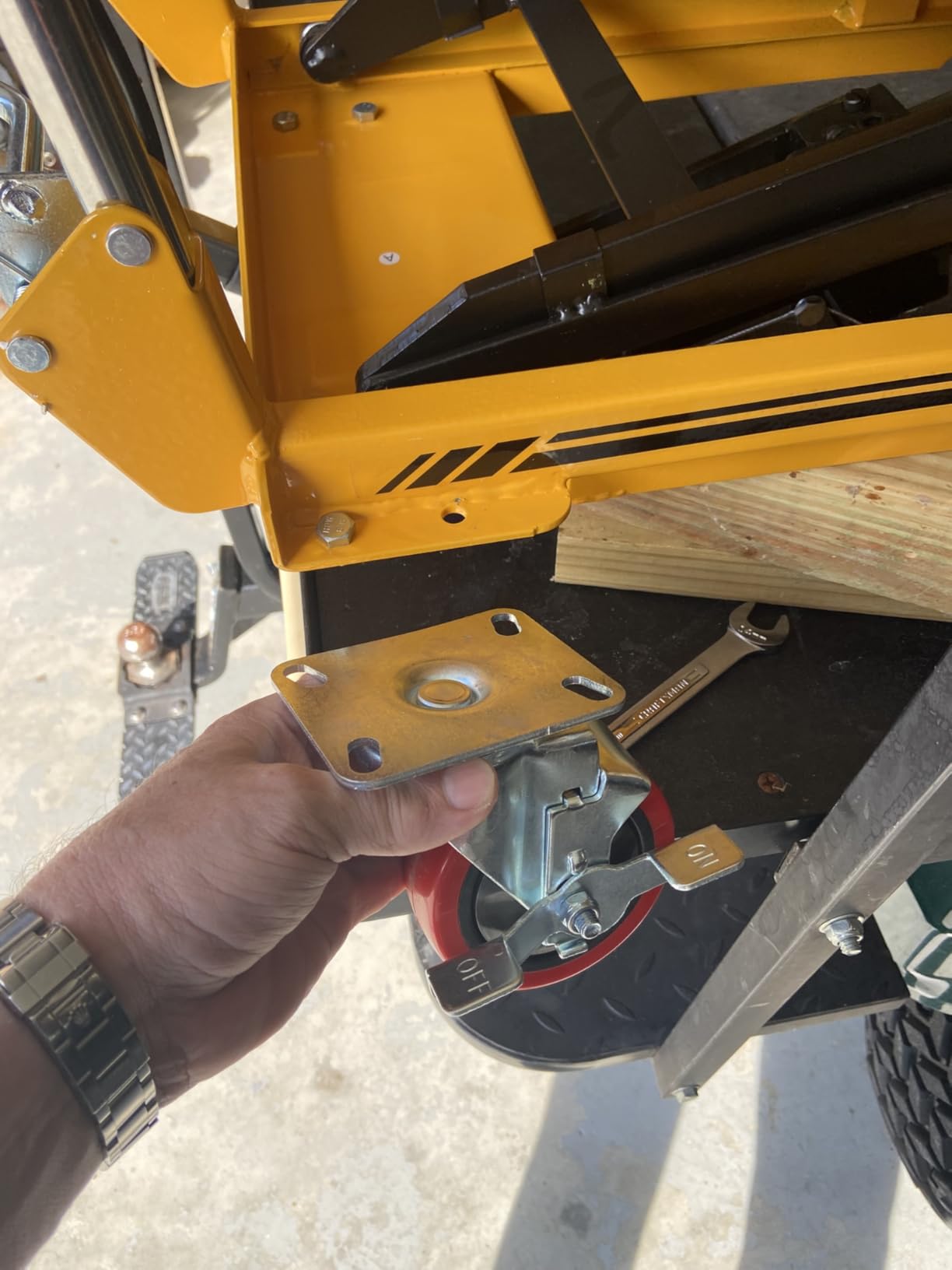 Foldable Hydraulic Lift Table Cart, 330lbs Capacity, 28.5