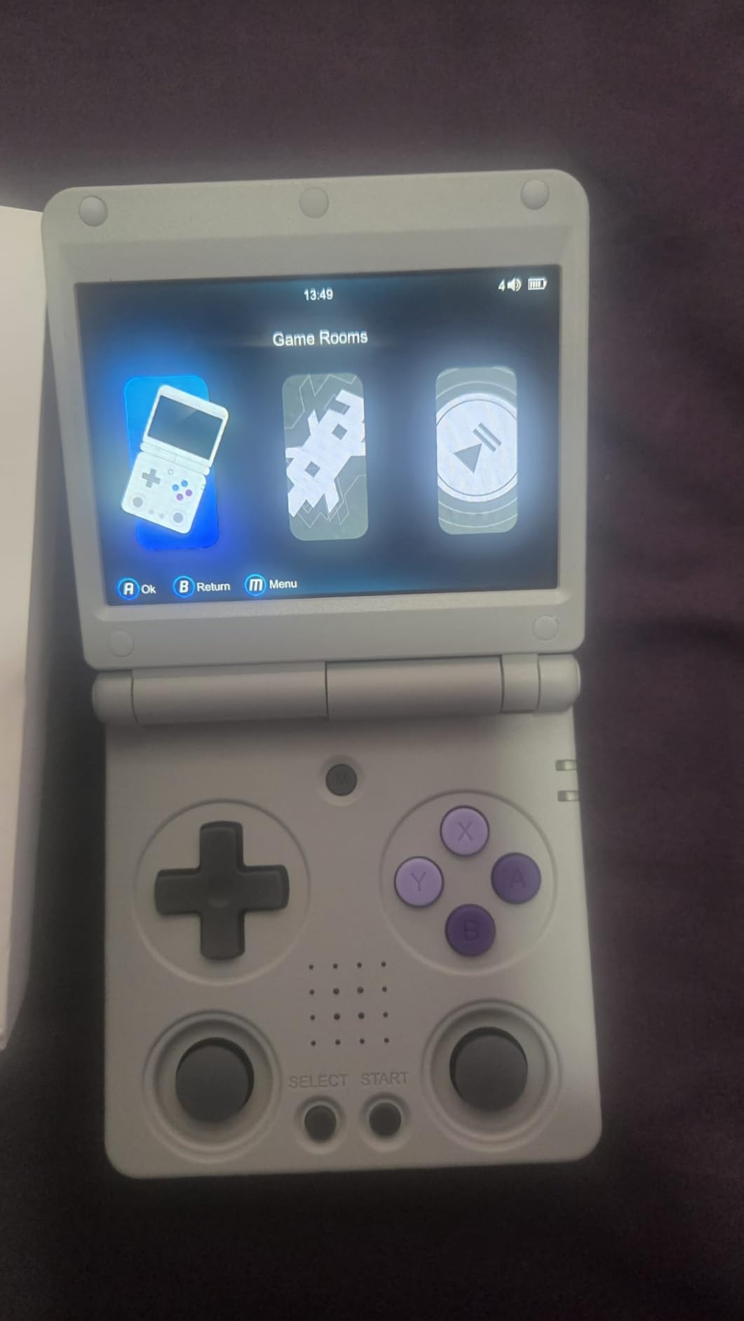 Anbernic RG34XXSP Foldable Retro Handheld Game Console, 3.4 Inch IPS Screen Linux System Built-in 64G TF Card 5000+ Games Handheld Emulator Support 5G WiFi Bluetooth TV Output(Gray) customer photo 2