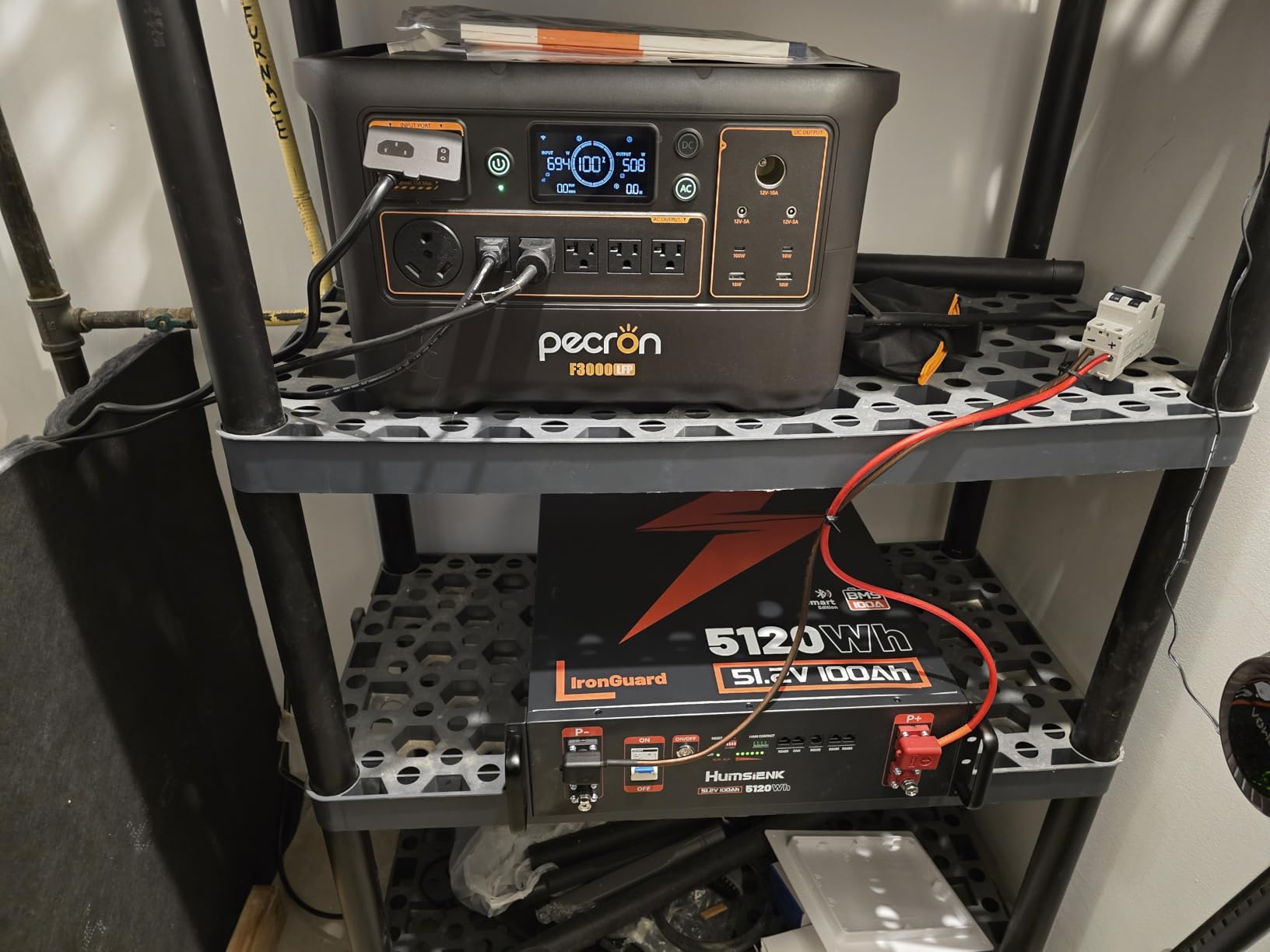 pecron Portable Power Station F3000LFP, 3072Wh Solar Generator, 3600W LiFePO4 Battery Home Backup, Fast Charging Lithium Battery with 100W USB-C Output for Home, Camping, RV, Emergency customer photo 1